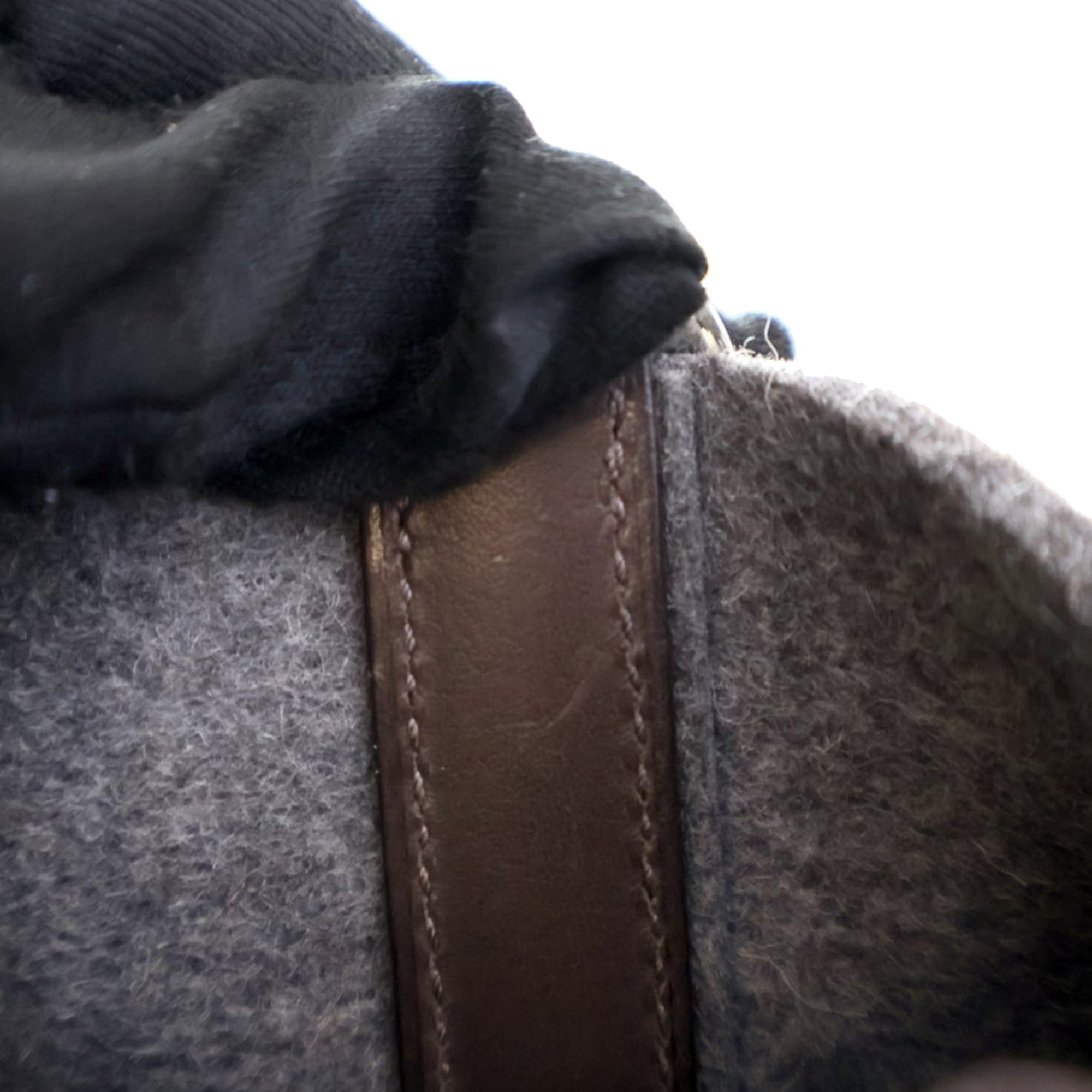 Hermès Feutre Sac de Pansage Groom Bag - image 7