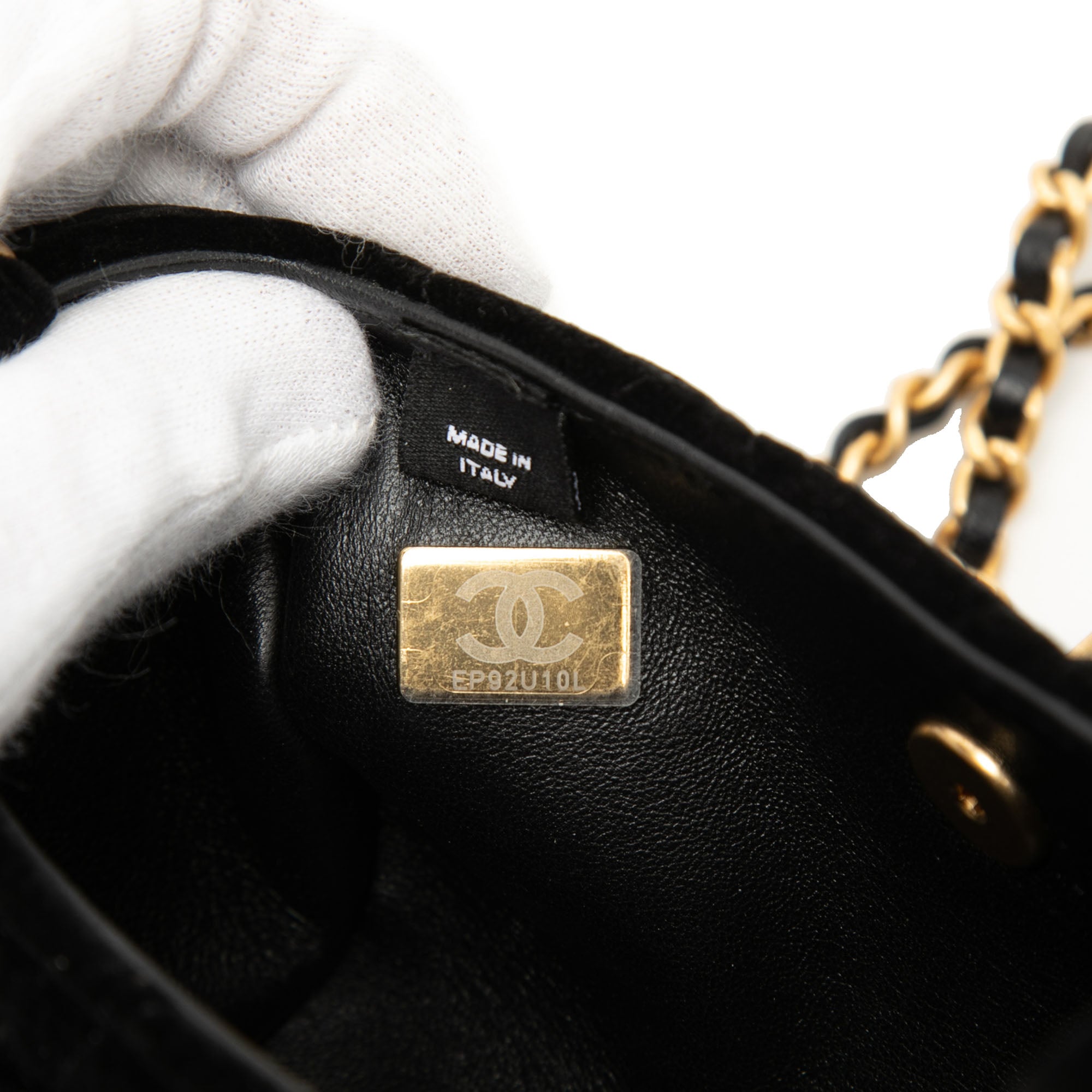 Chanel Mini Quilted Velvet Top Handle Flap - image 6