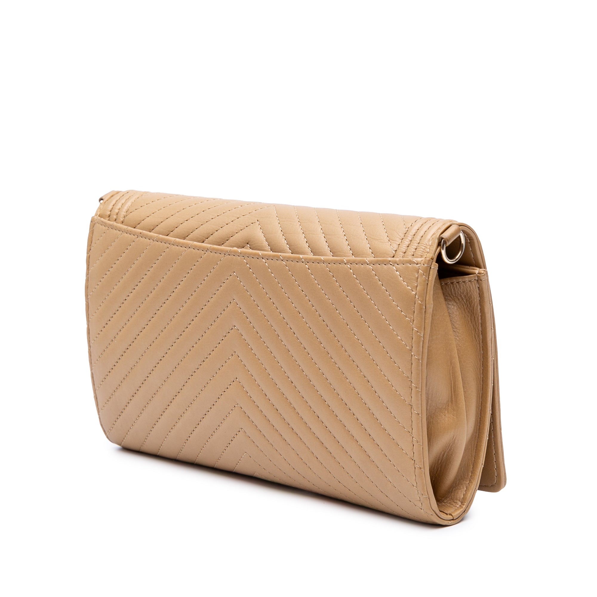 Chanel Chevron Calfskin Boy Wallet On Chain - image 2