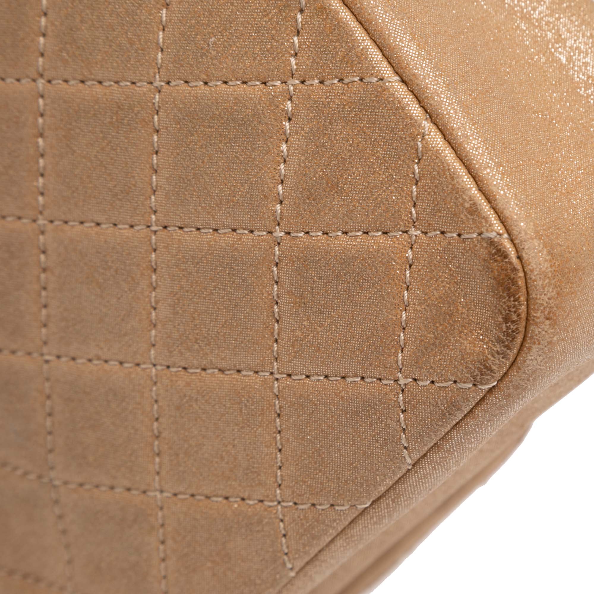 Chanel Small Quilted Iridescent Lambskin Pearl CC Crystal Flap - image 9