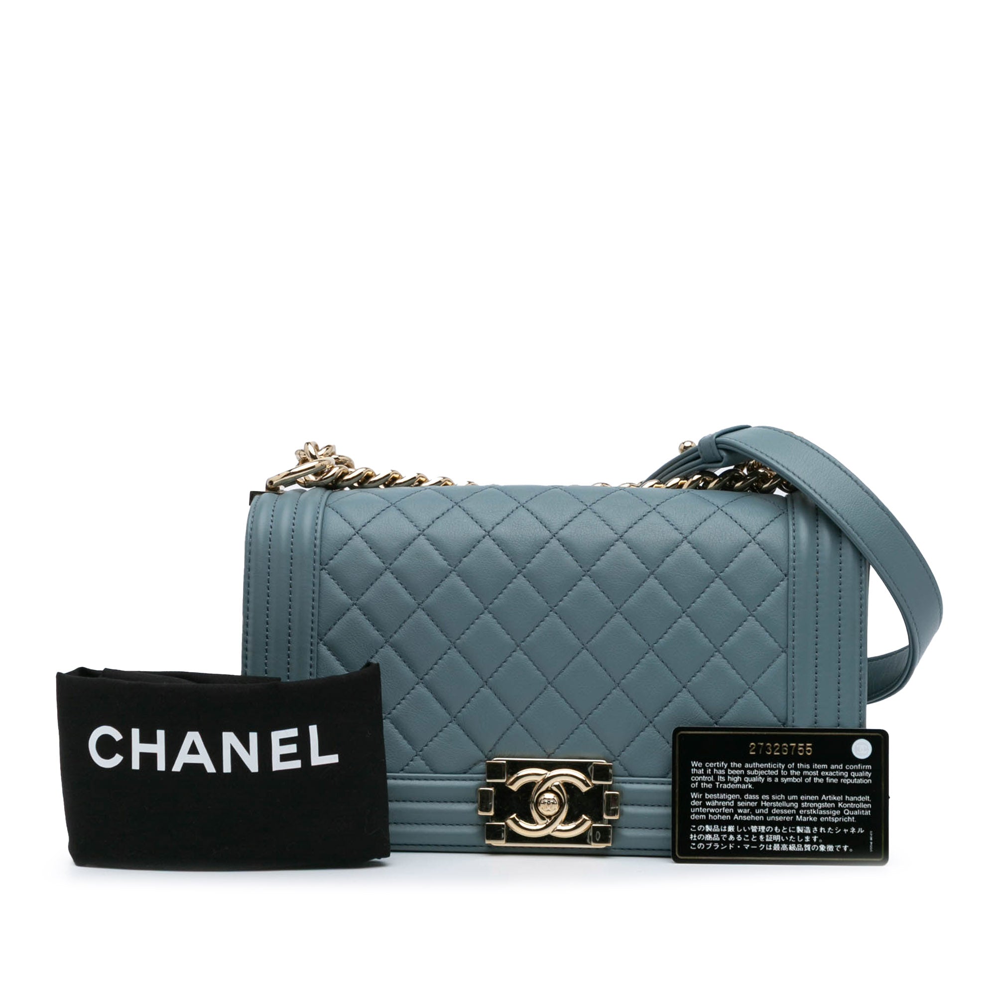 Chanel Old Medium Quilted Lambskin Boy Flap - image 10
