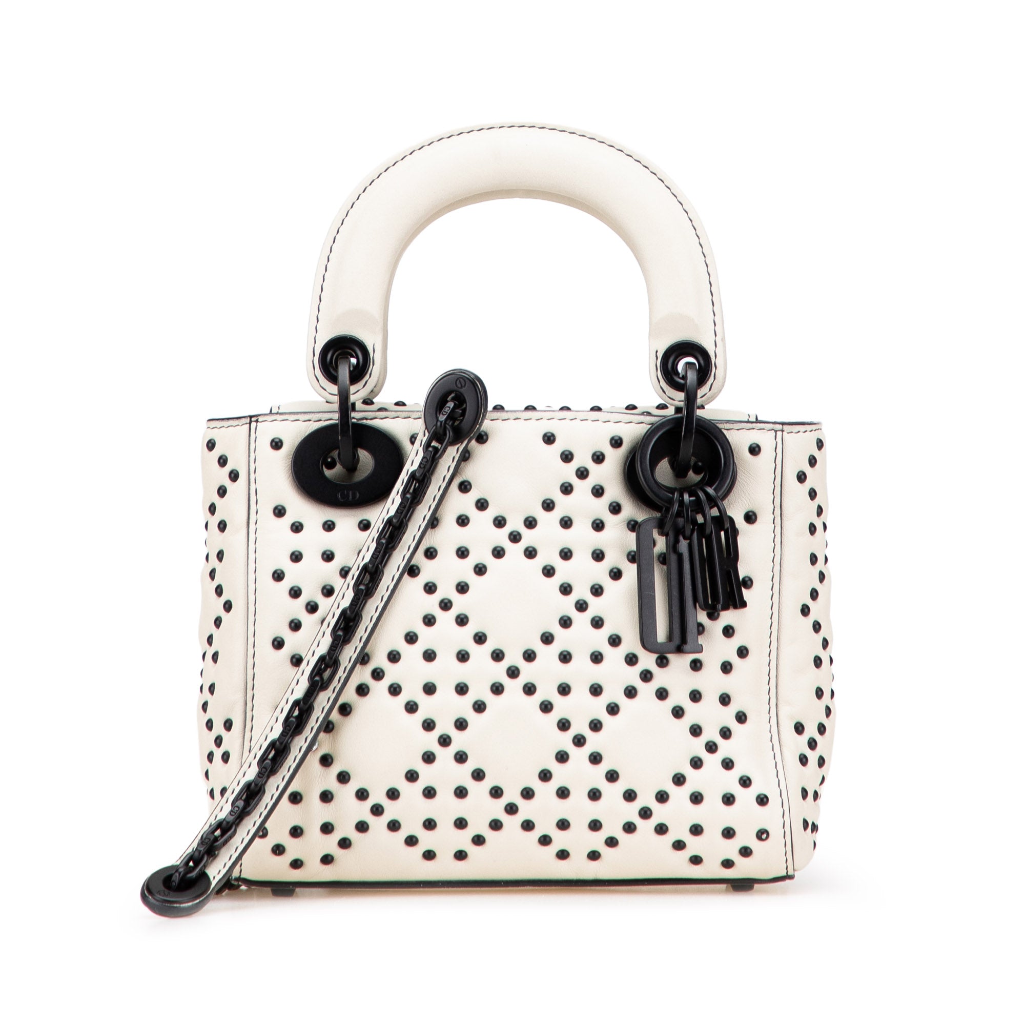 Dior Mini Ultra Matte Calfskin Cannage Studded Supple Lady Dior - image 1