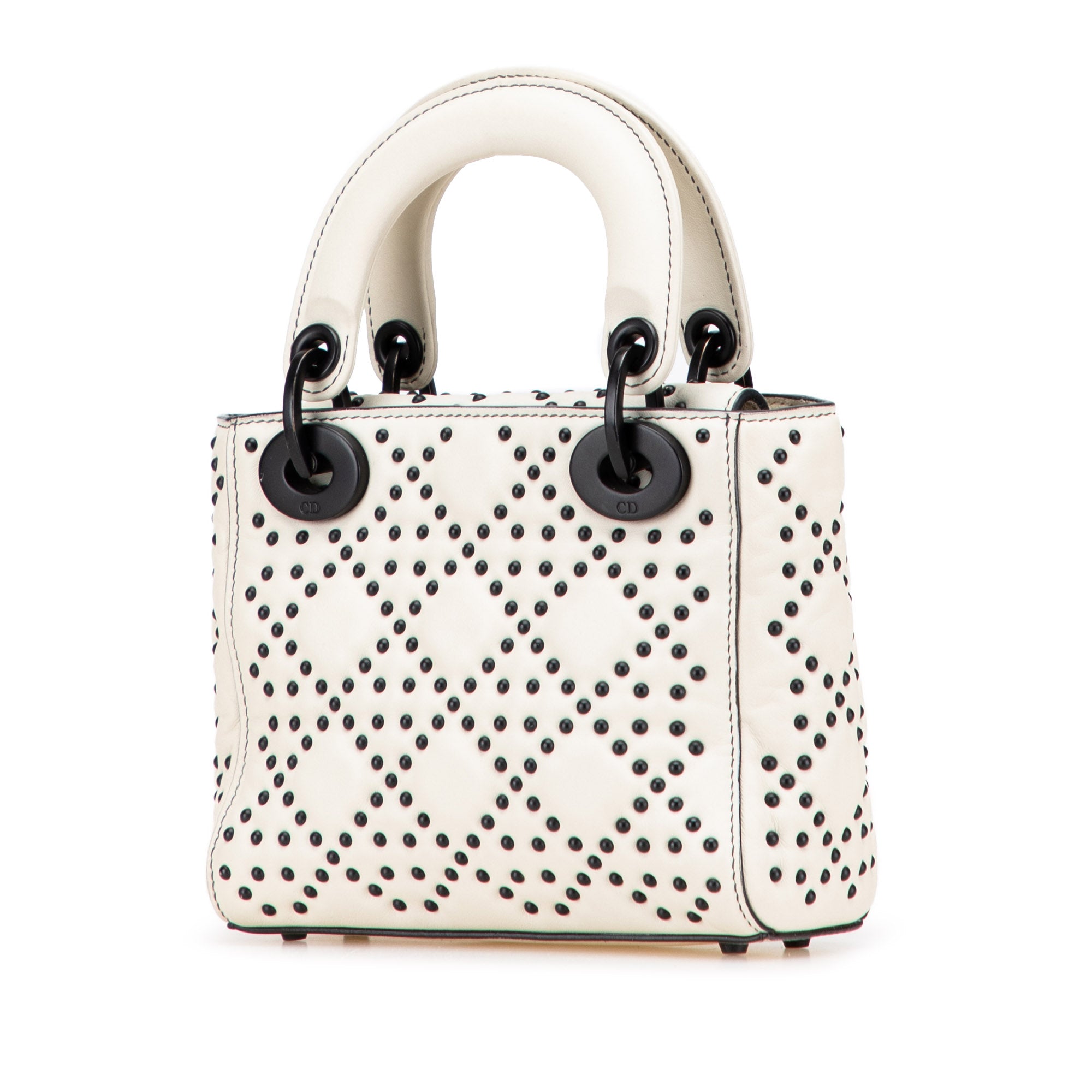 Dior Mini Ultra Matte Calfskin Cannage Studded Supple Lady Dior - image 2