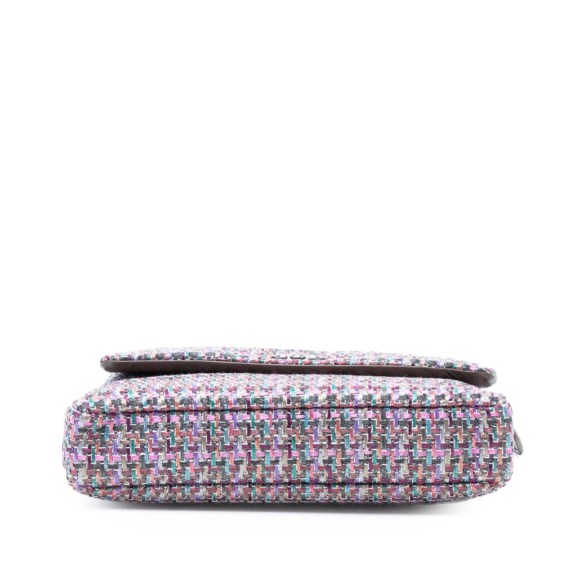 Chanel CC Multicolor Tweed Flap - image 3