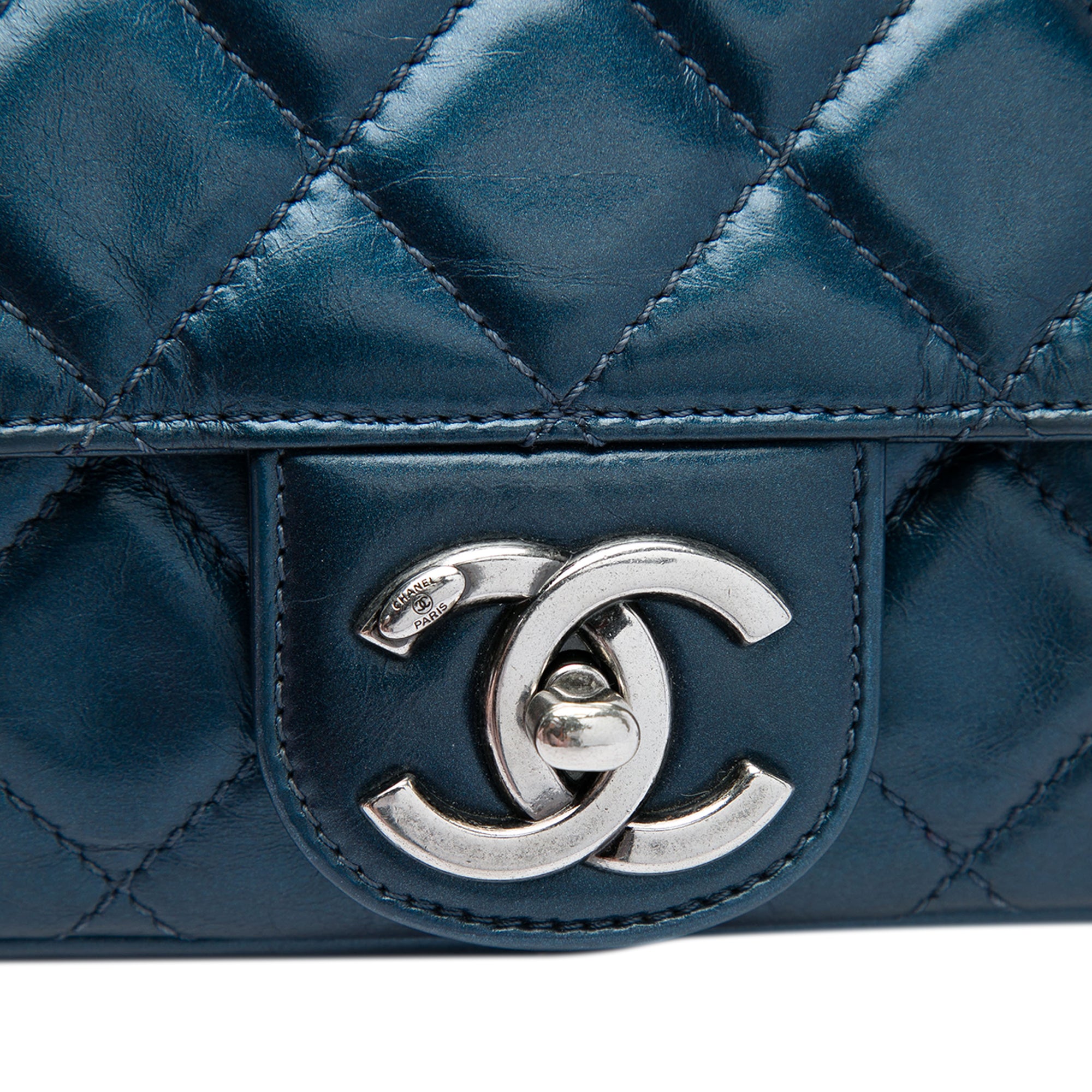 Chanel Medium Quilted Glazed Calfskin Coco Pleats Flap - image 5