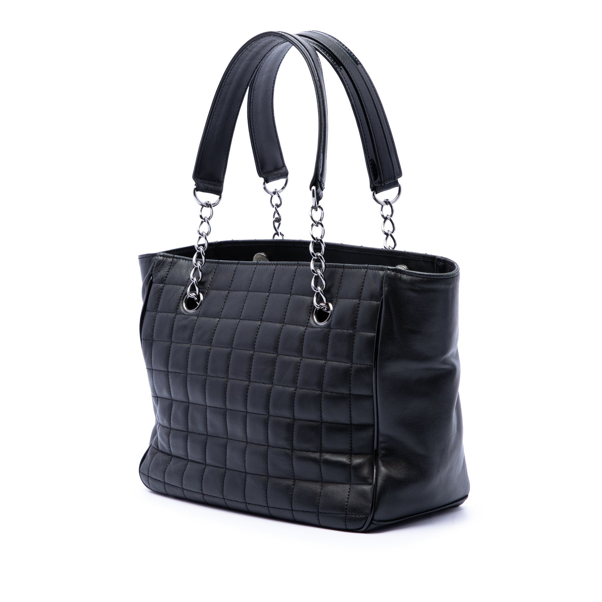 Chanel CC Choco Bar Lambskin Camellia No 5 Tote - image 2