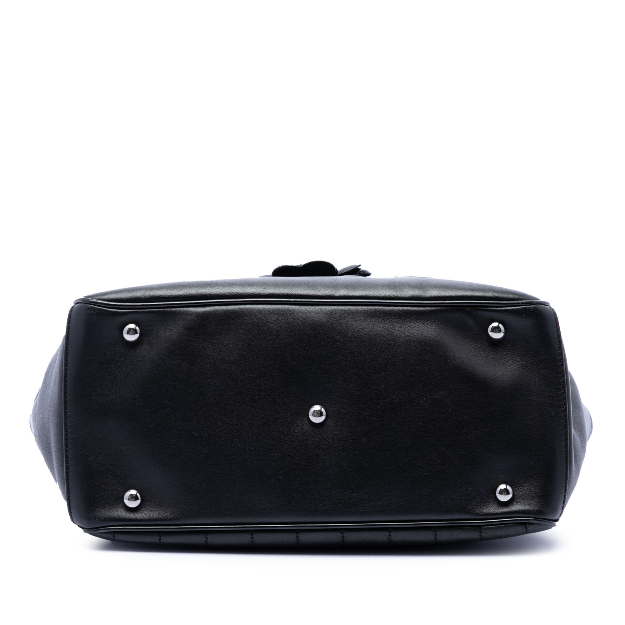 Chanel CC Choco Bar Lambskin Camellia No 5 Tote - image 3