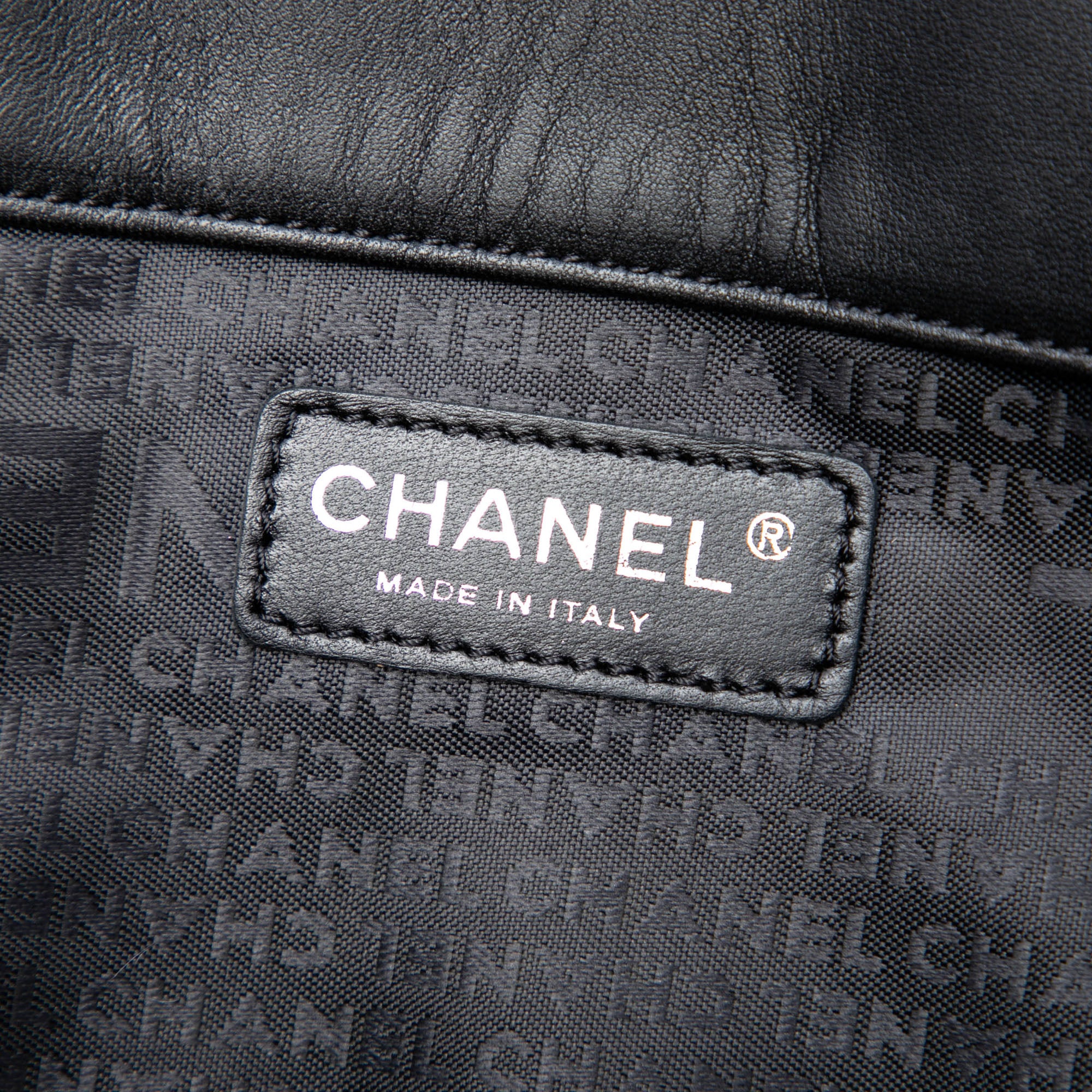 Chanel CC Choco Bar Lambskin Camellia No 5 Tote - image 5