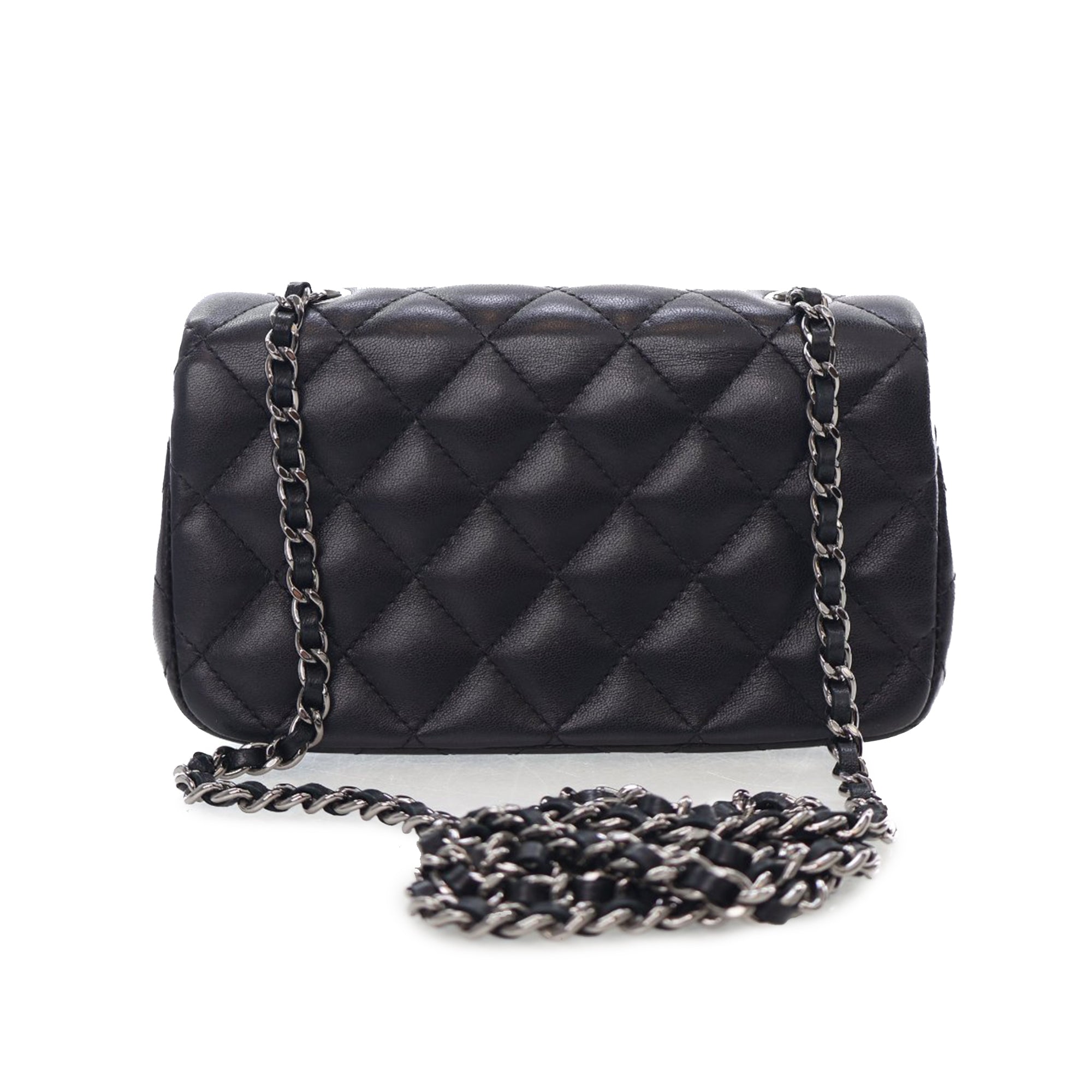 Chanel Extra Mini Rectangular Classic Lambskin Single Flap - image 2