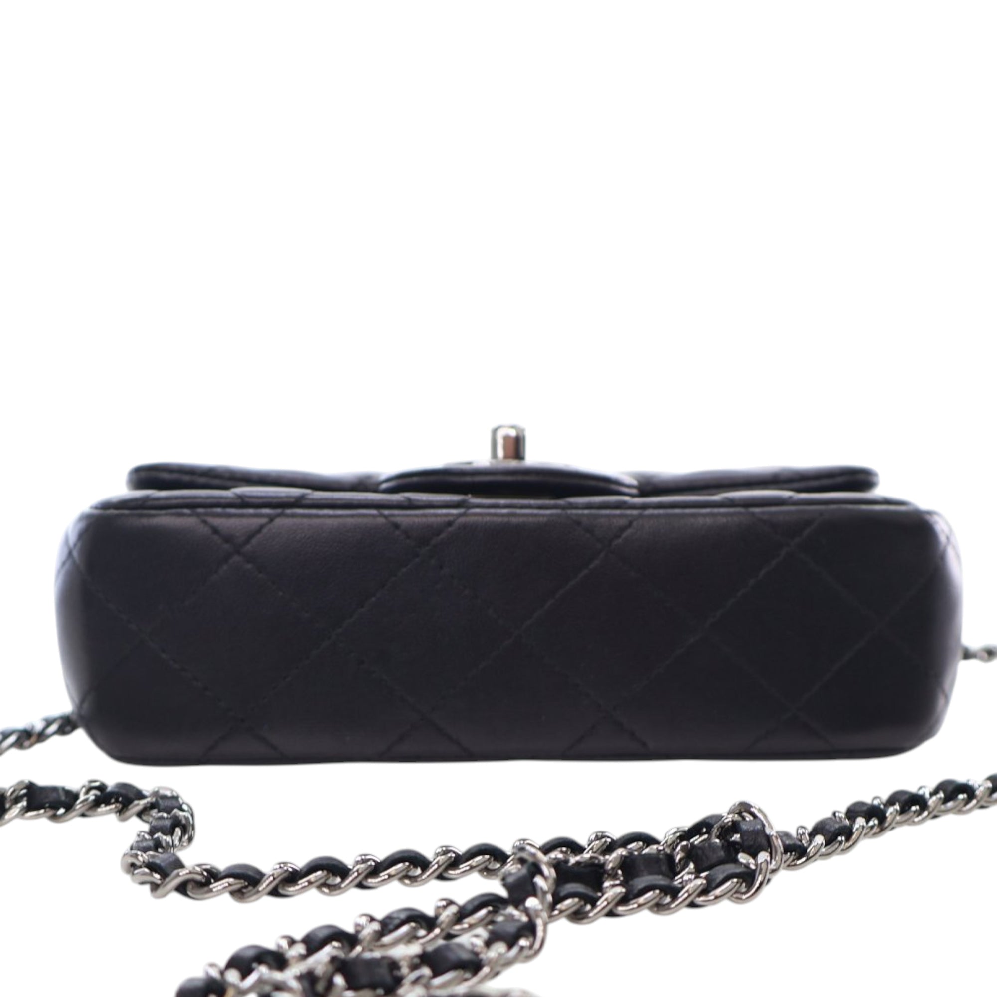Chanel Extra Mini Rectangular Classic Lambskin Single Flap - image 3