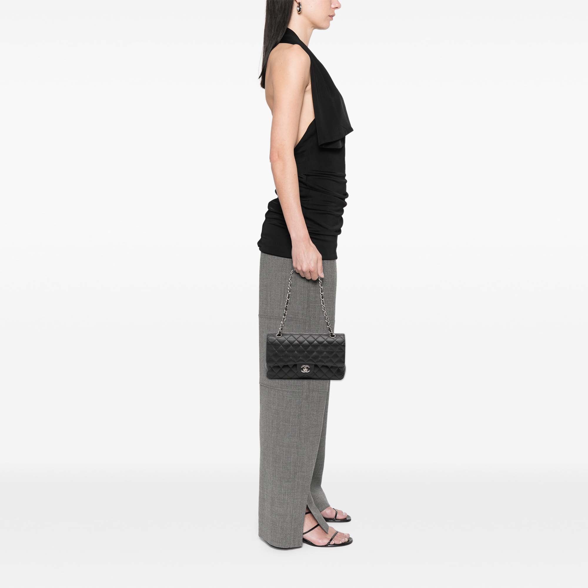 Chanel Medium Classic Caviar Double Flap - image 11