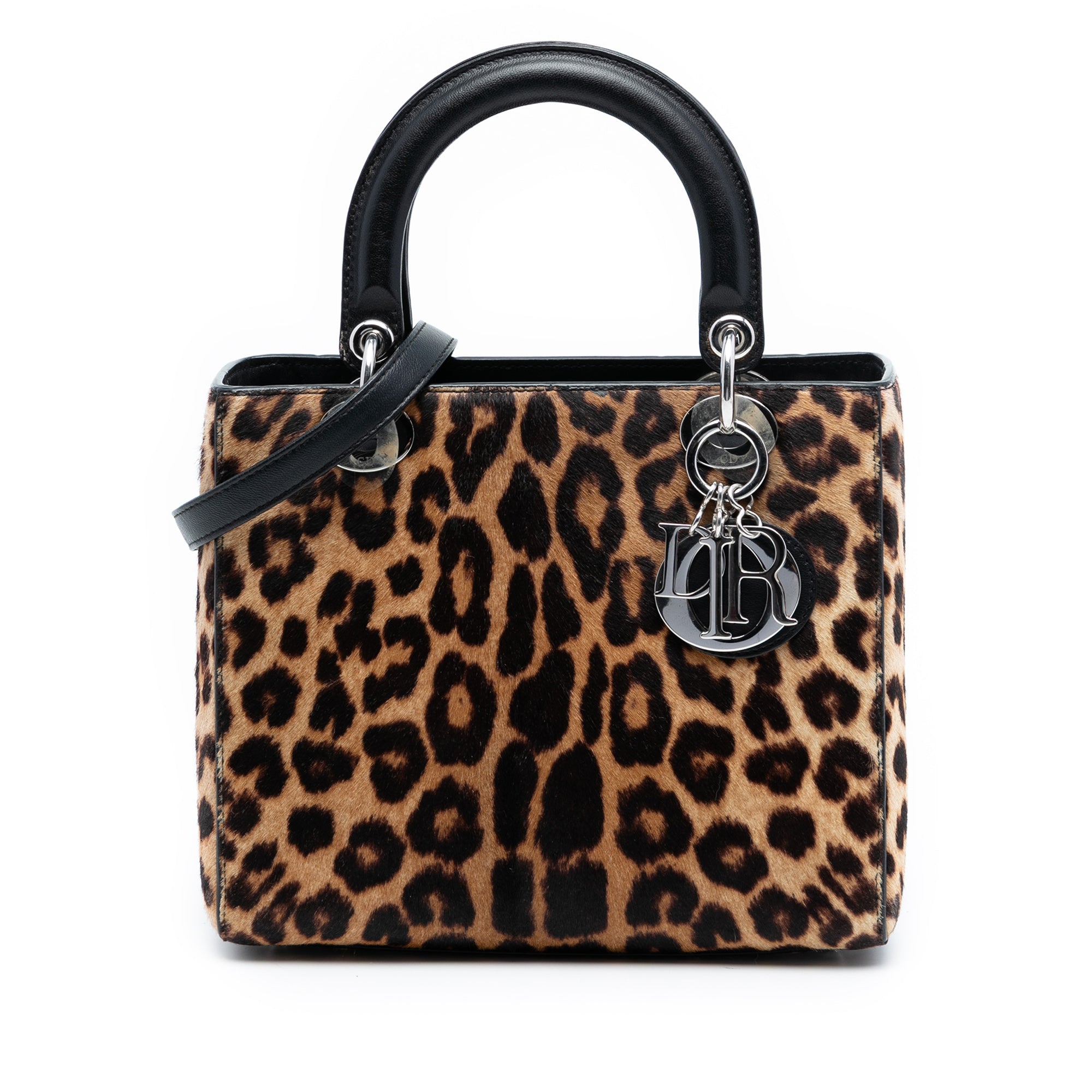 Dior Medium Pony Hair Leopard Print Lady Dior - image 1