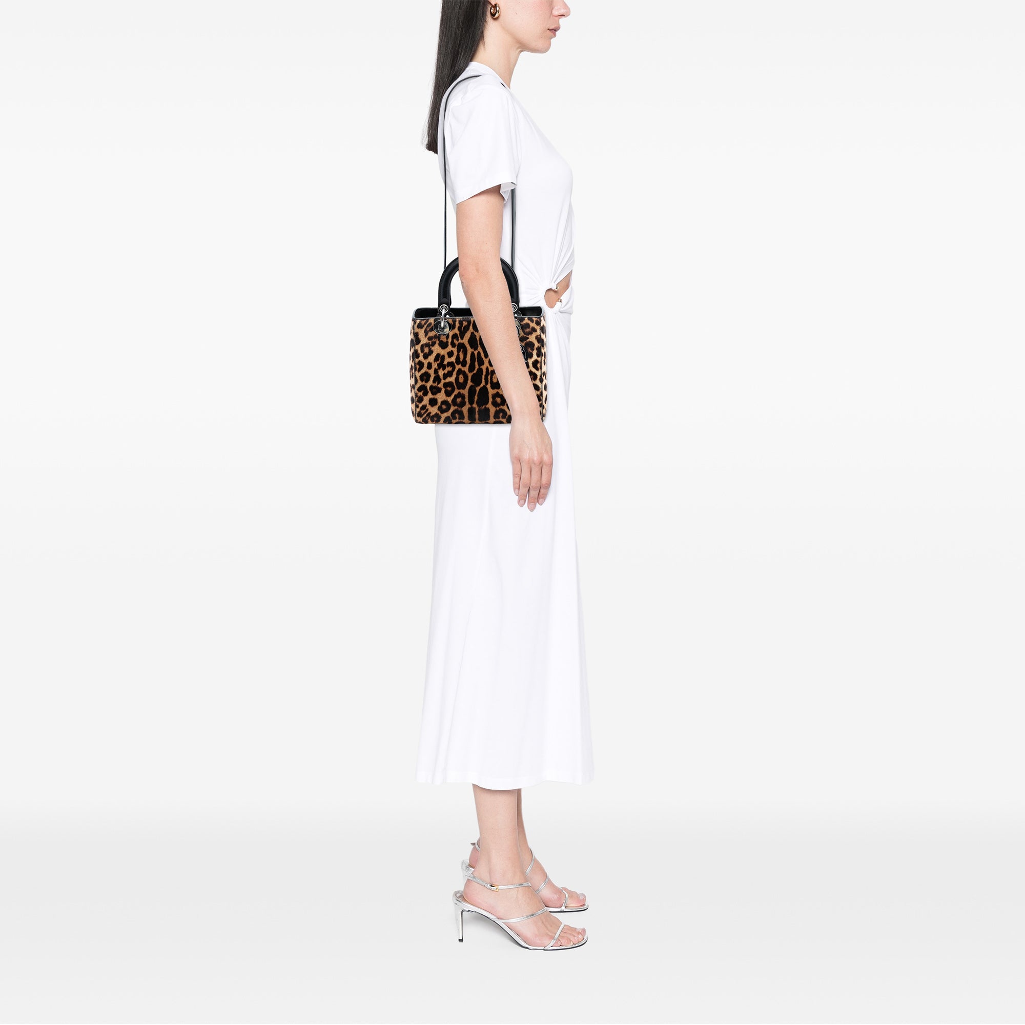 Dior Medium Pony Hair Leopard Print Lady Dior - image 7