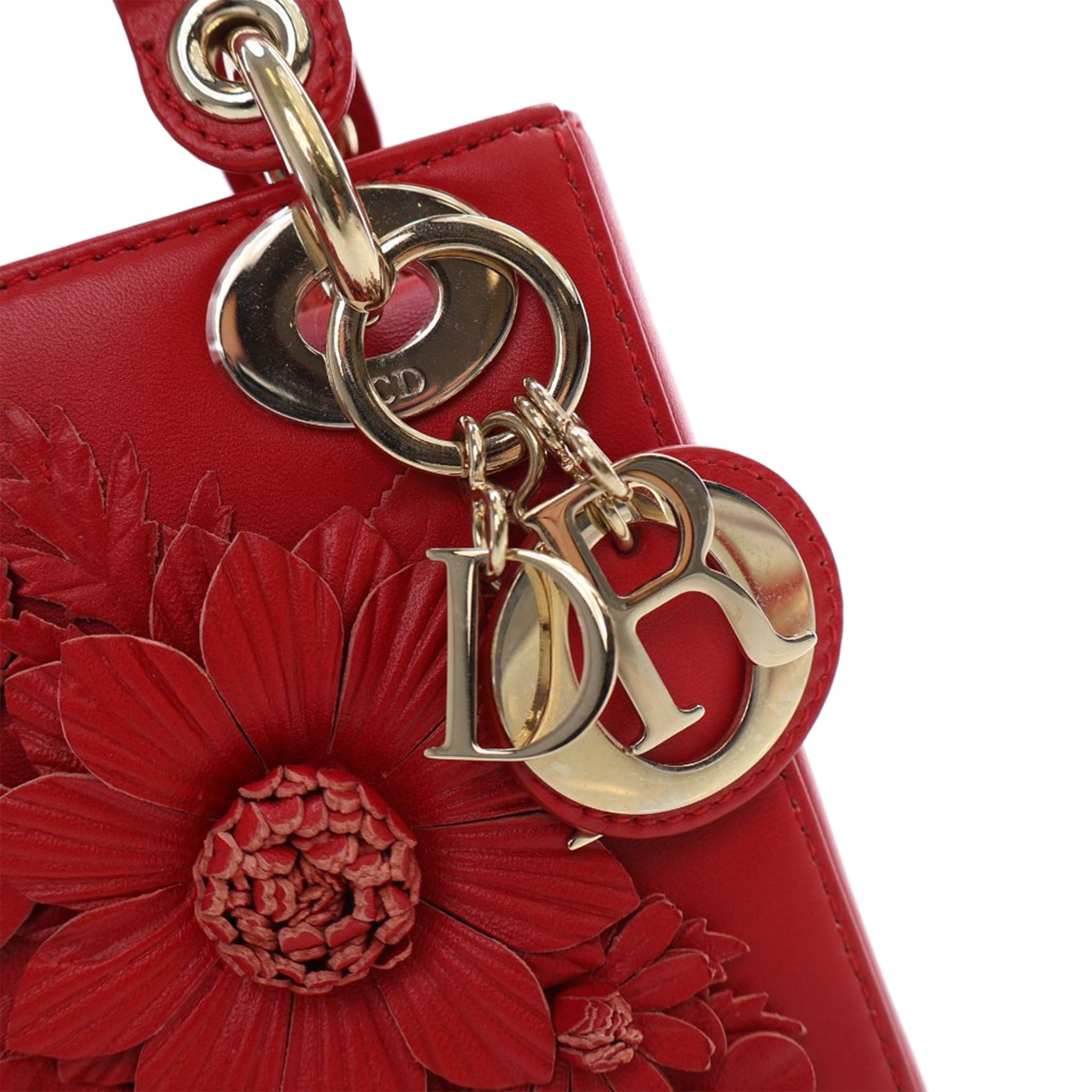 Dior DiorAmour Mini Lambskin Applique Flower Lady Dior - image 7