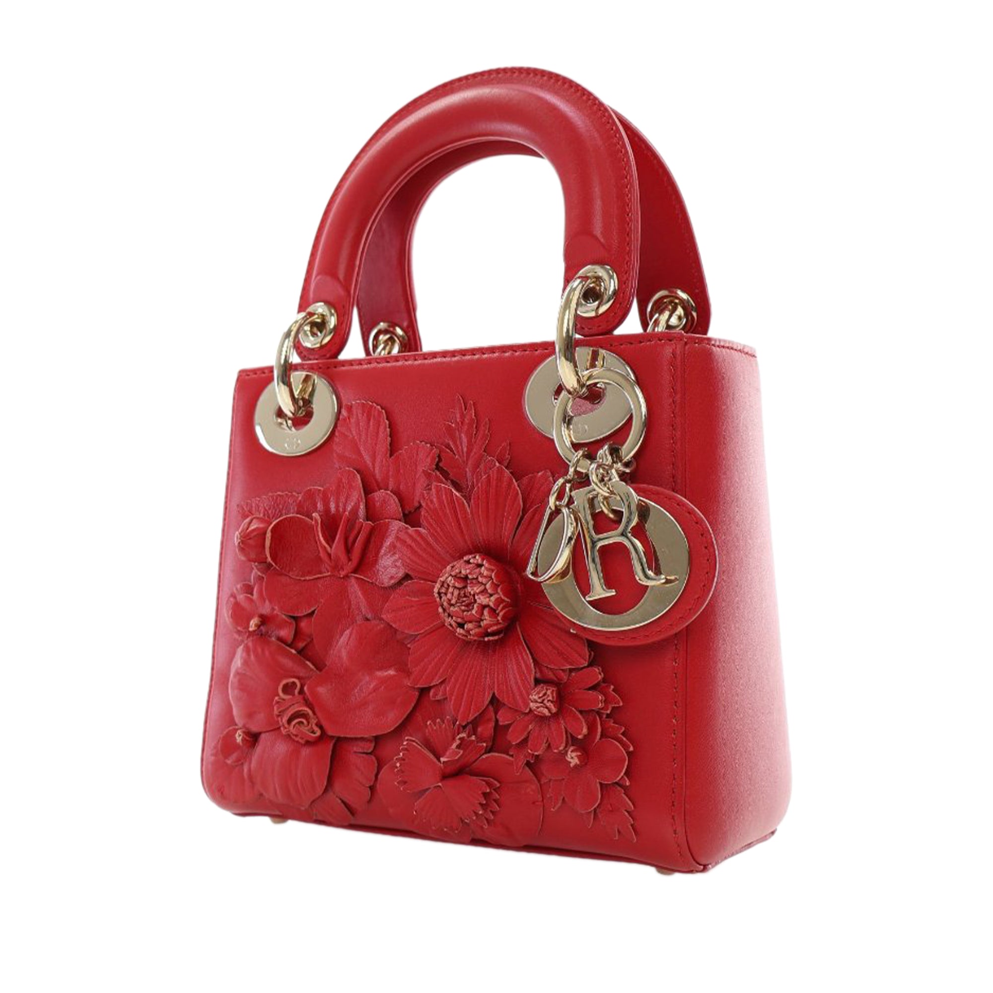 Dior DiorAmour Mini Lambskin Applique Flower Lady Dior - image 8