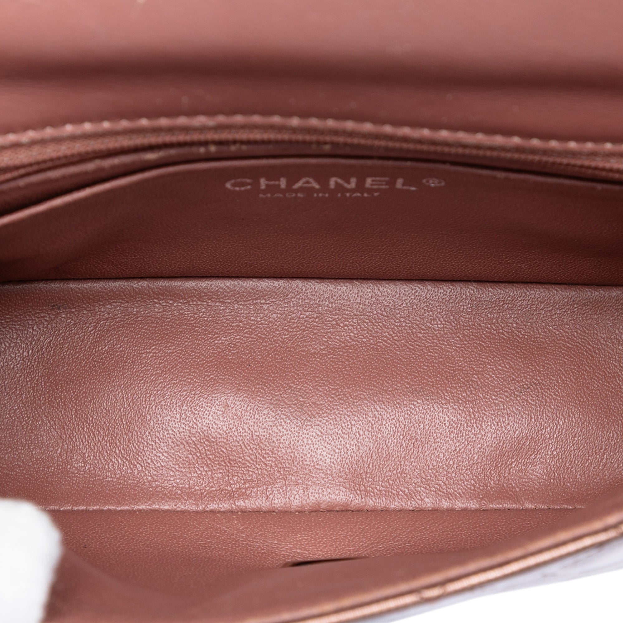 Chanel Mini Rectangular Classic Striated Patent Single Flap - image 4
