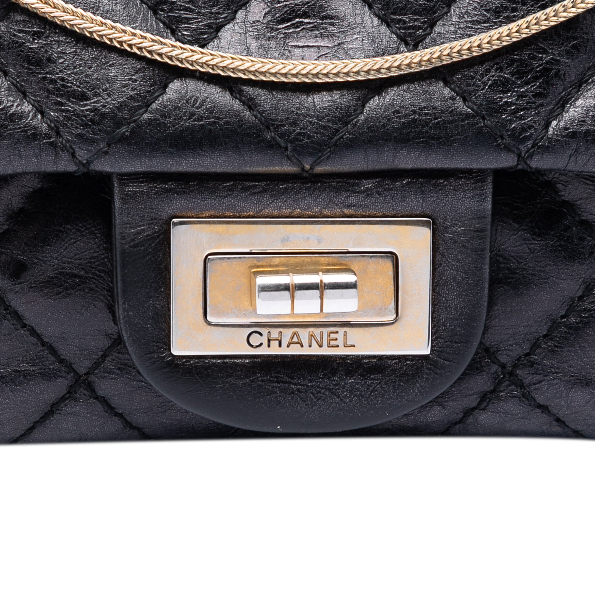 Chanel Quilted Glazed Calfskin Reissue 2.55 East West Flap - image 5