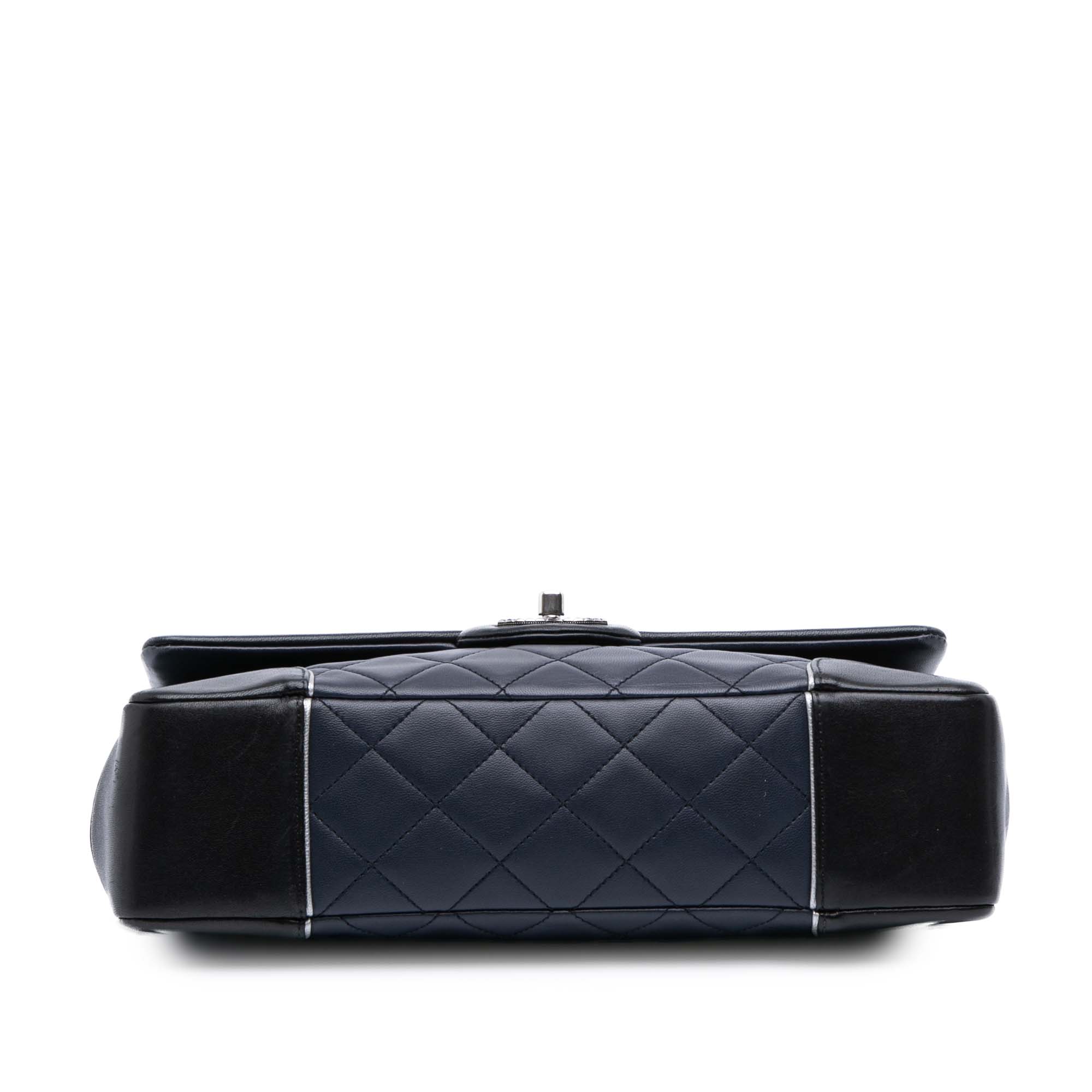 Chanel Paris-Salzburg Jumbo Bicolor Quilted Lambskin Tyrolean Flap - image 3