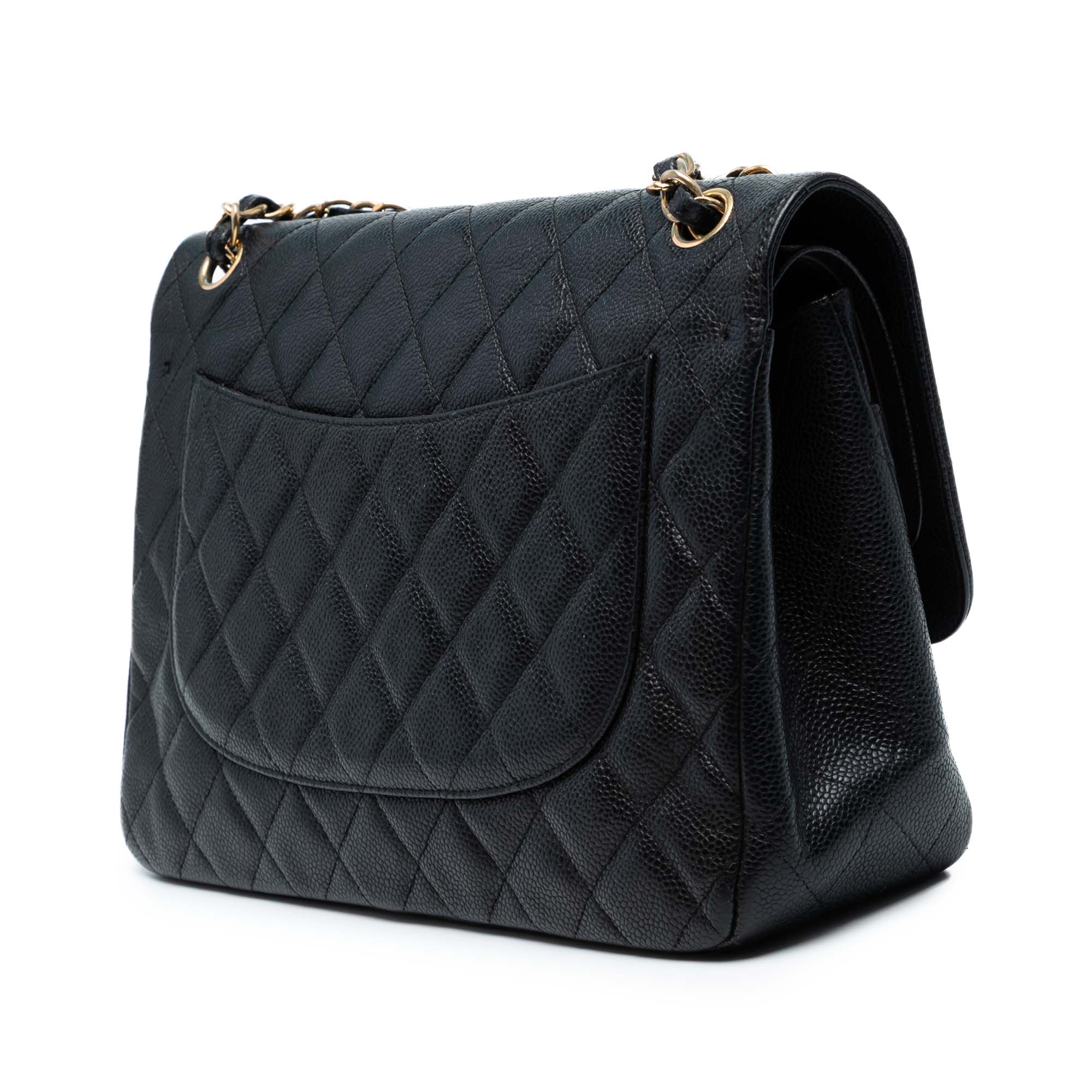 Chanel Jumbo Classic Caviar Double Flap - image 2