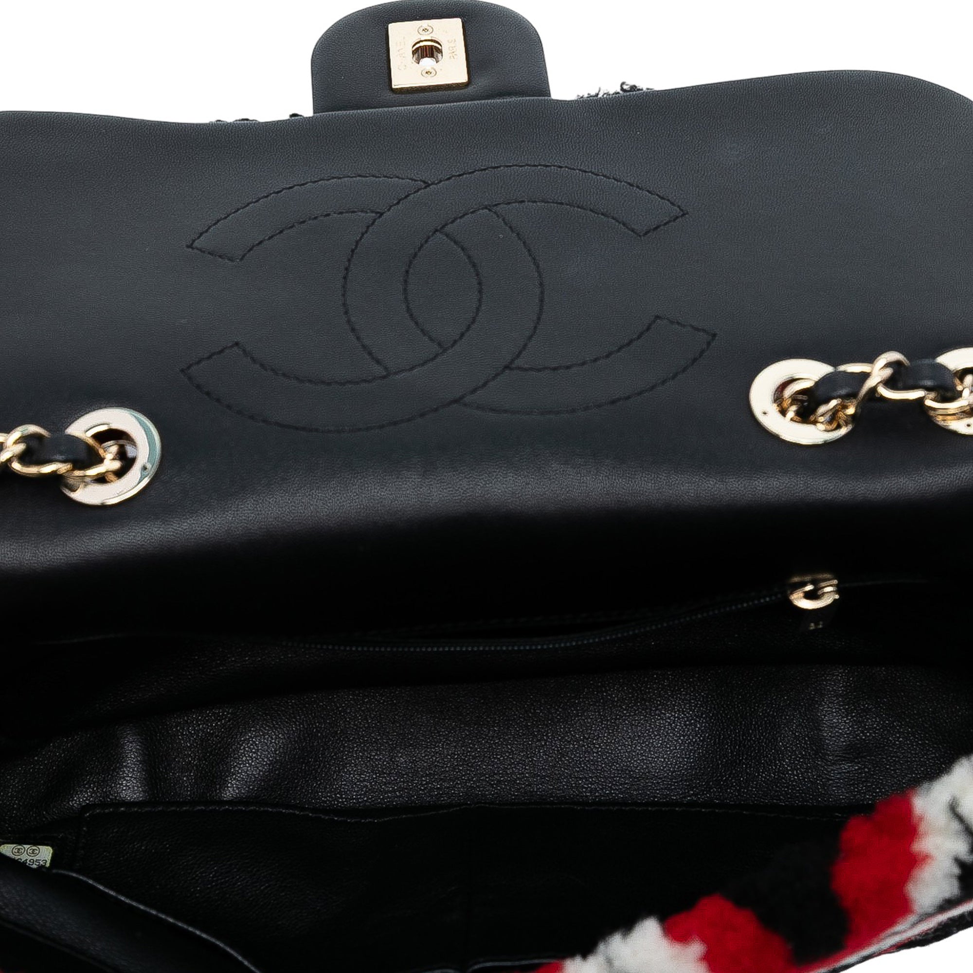 Chanel Medium CC Shearling and Lambskin Single Flap - image 4