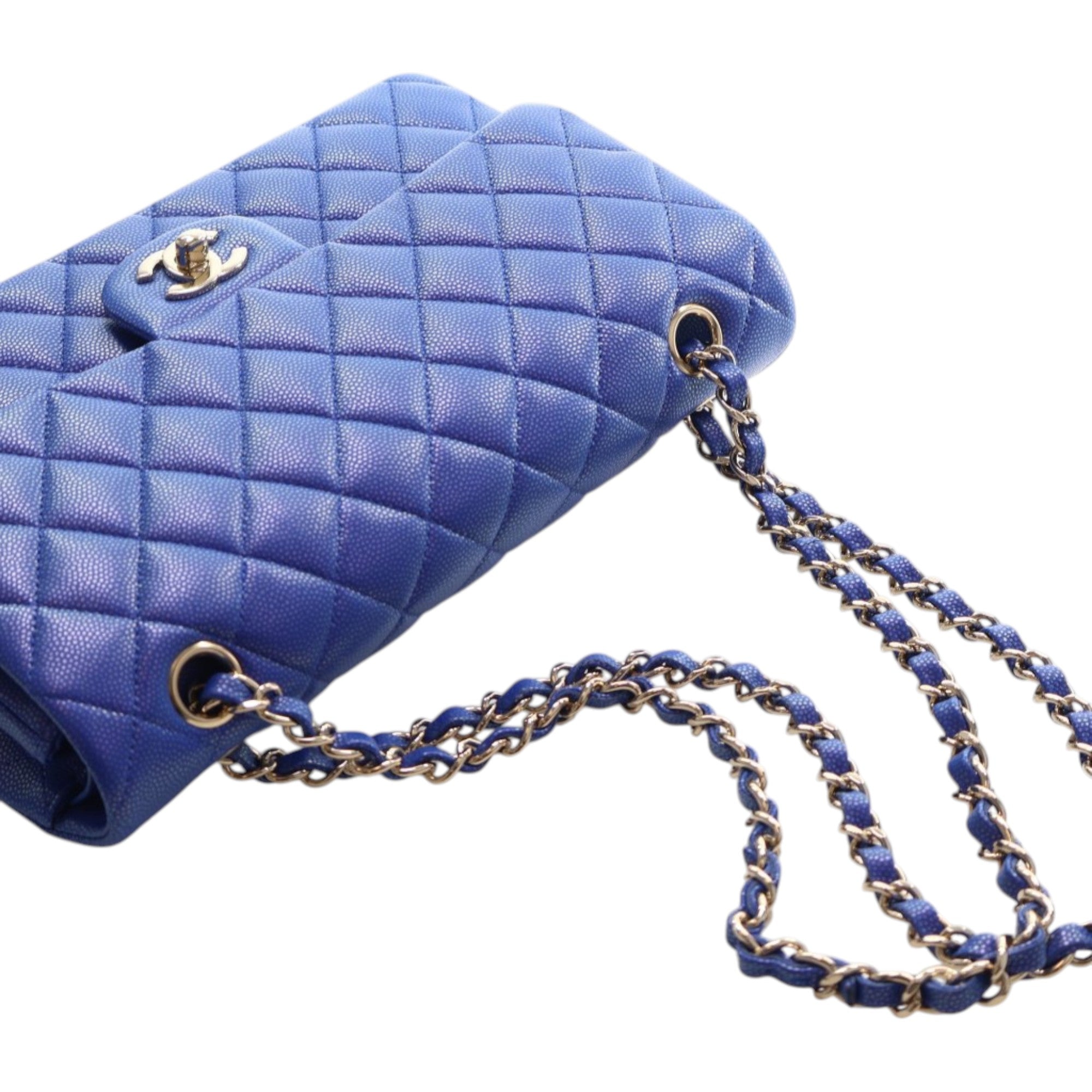 Chanel Medium Classic Iridescent Caviar Double Flap - image 14
