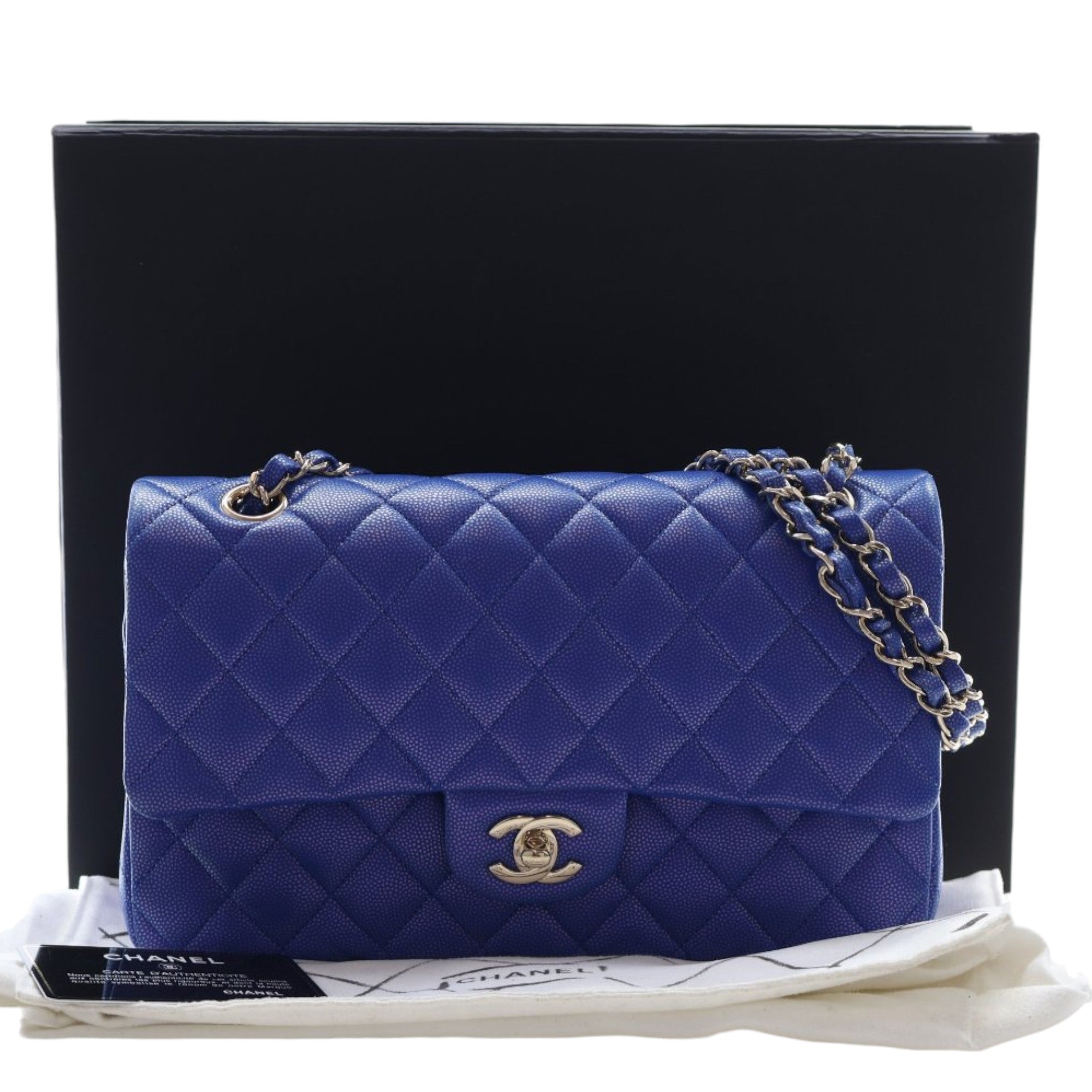 Chanel Medium Classic Iridescent Caviar Double Flap - image 15