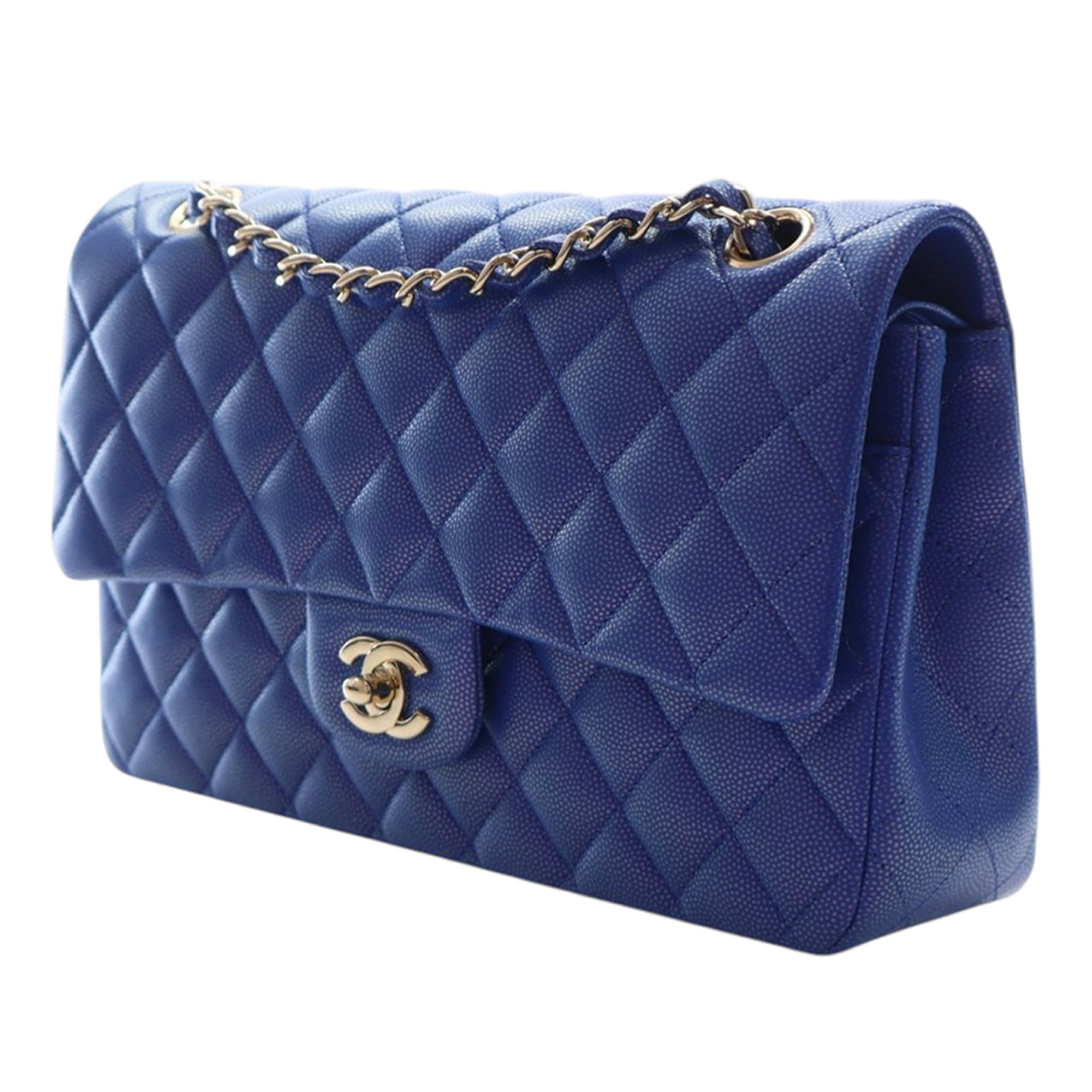 Chanel Medium Classic Iridescent Caviar Double Flap - image 3