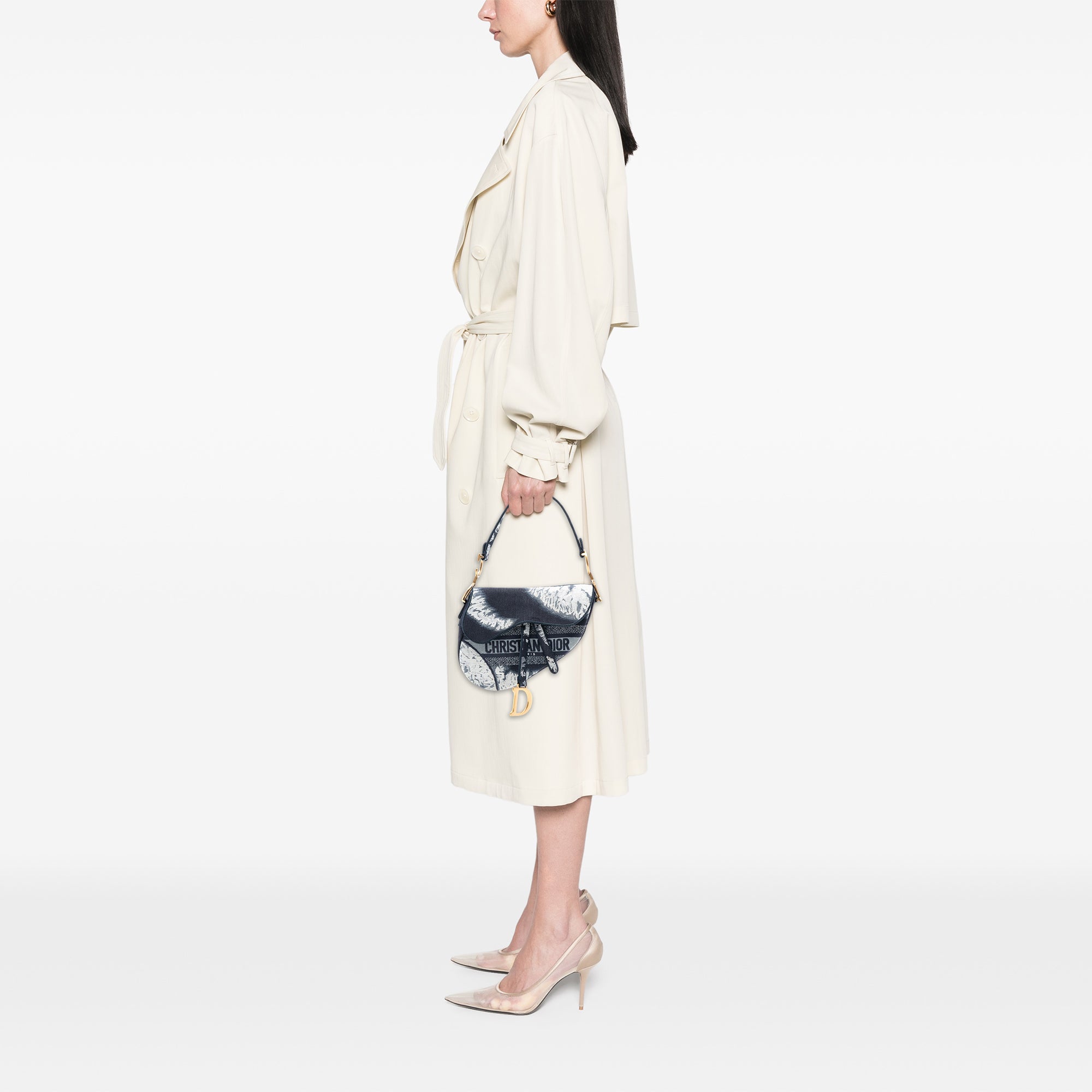 Dior Canvas Embroidered Tie Dye Saddle Bag - image 7