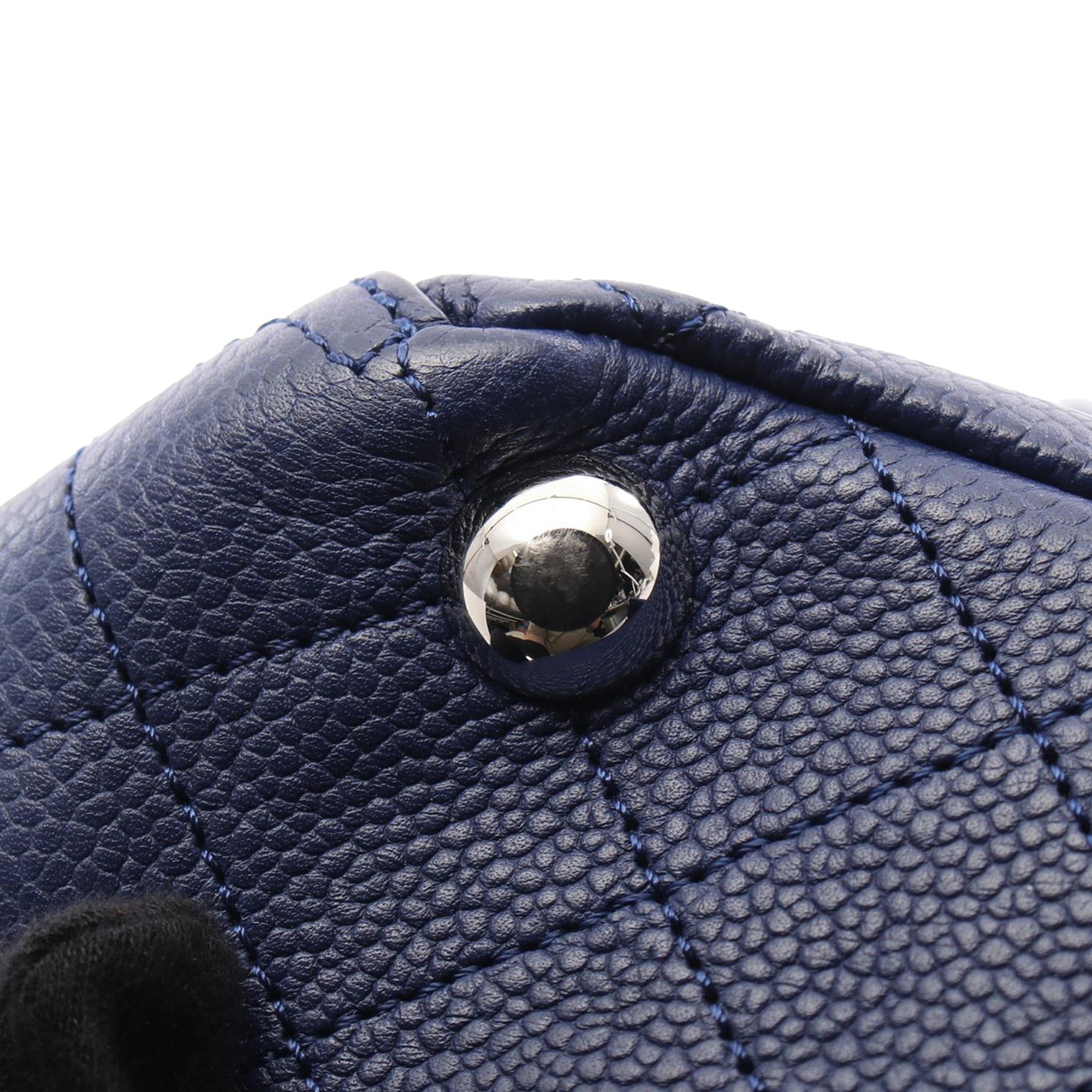 Chanel CHANEL Matelasse Tote Bag Calfskin (cowhide) Blue Used Women - image 8