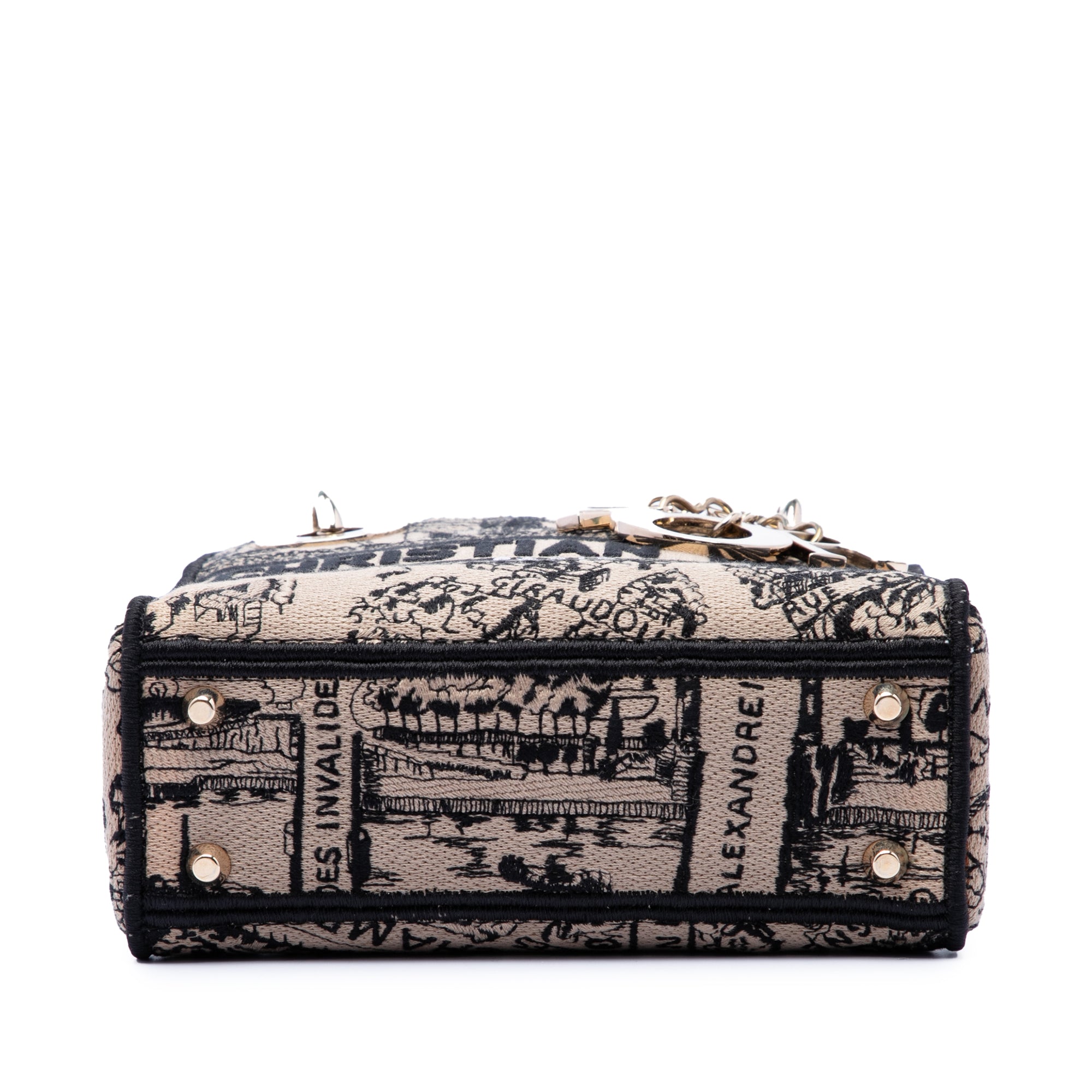 Dior Mini Embroidered Canvas Plan de Paris Lady D Lite - image 3
