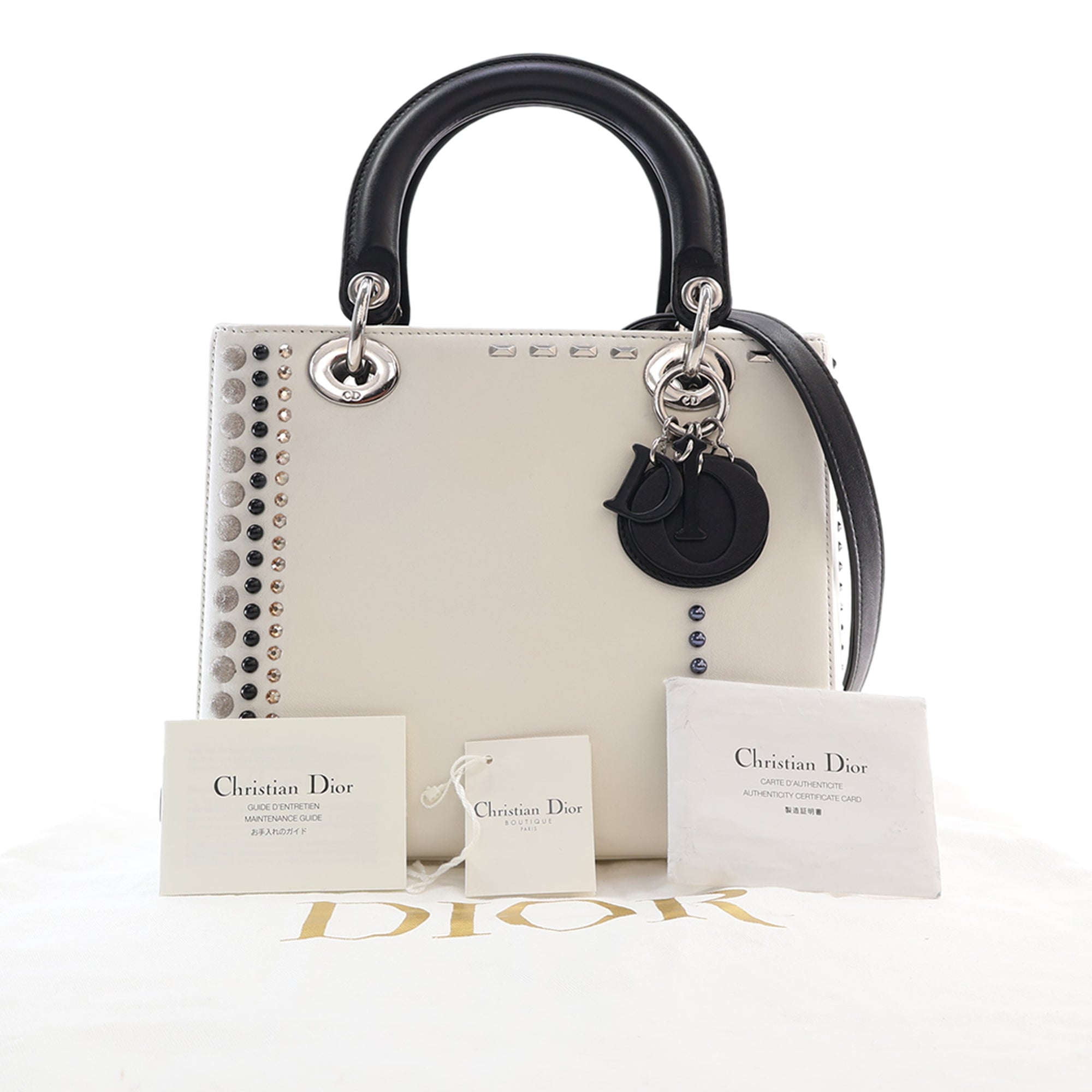 Dior Medium Studded Calfskin Lady Dior - image 14