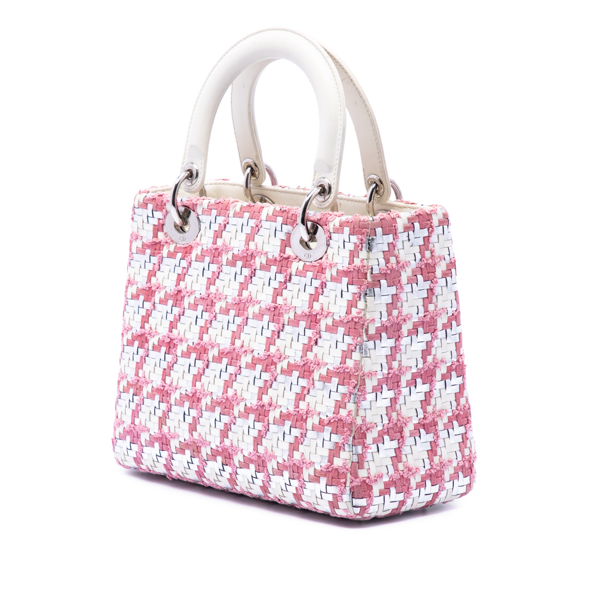 Dior Medium Lambskin And Tweed Lady Dior - image 2