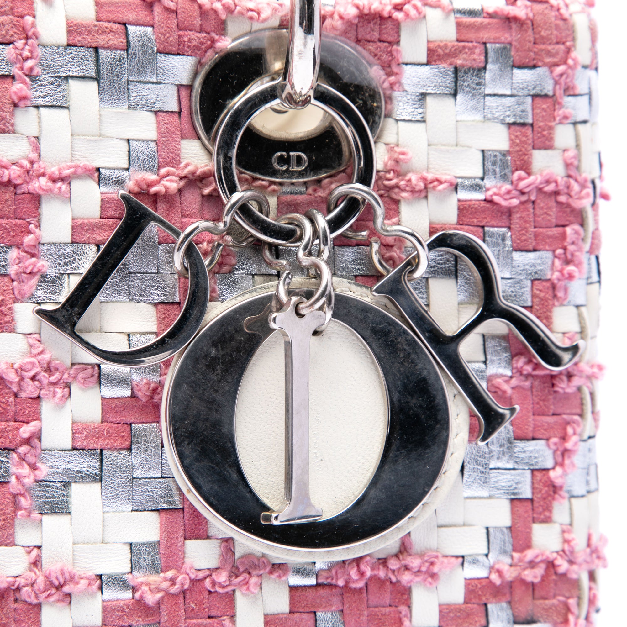 Dior Medium Lambskin And Tweed Lady Dior - image 5