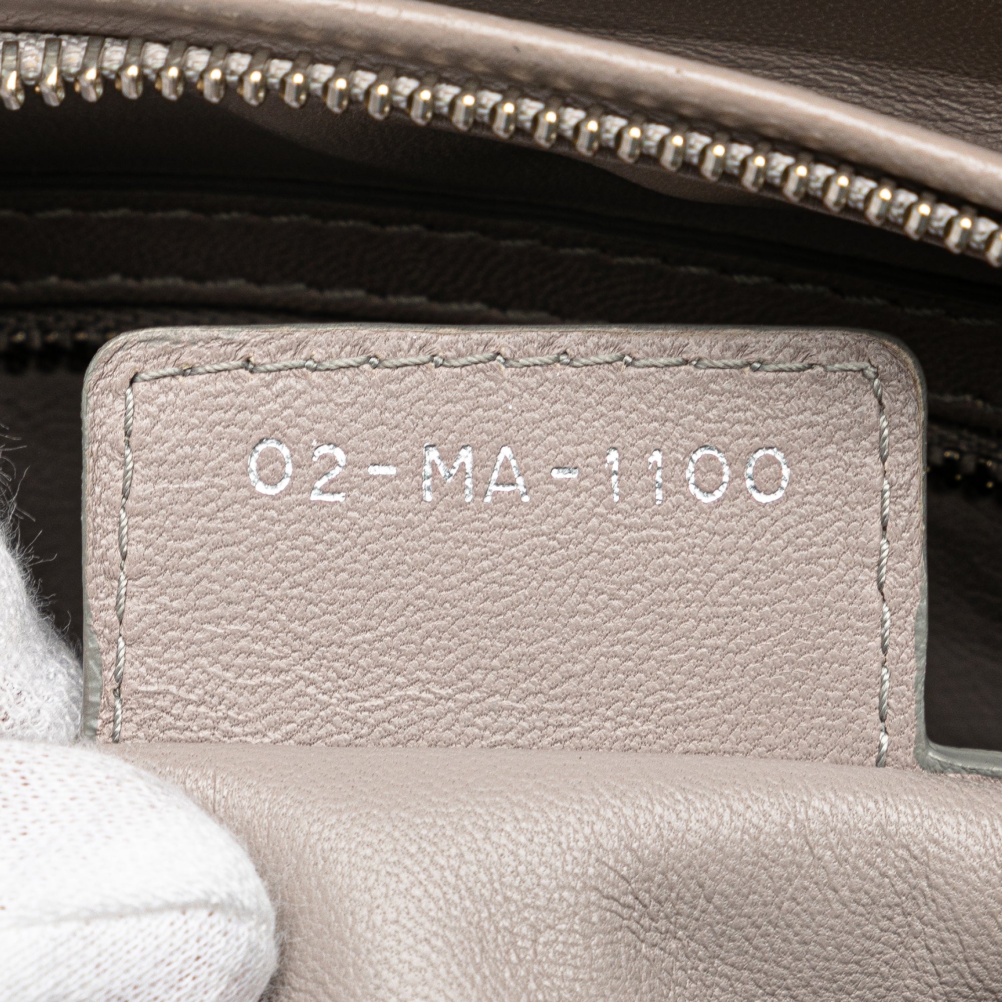 Dior Medium Lambskin Cannage Ruffle Trim Lady Dior - image 6
