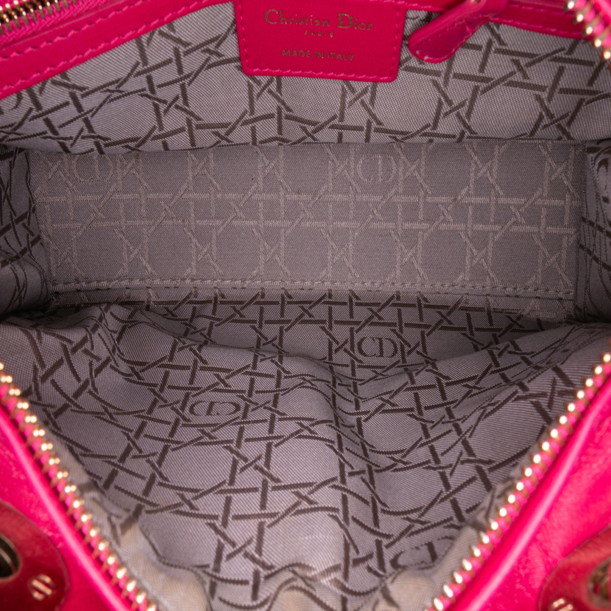 Dior Medium Lambskin Cannage Lady Dior - image 4