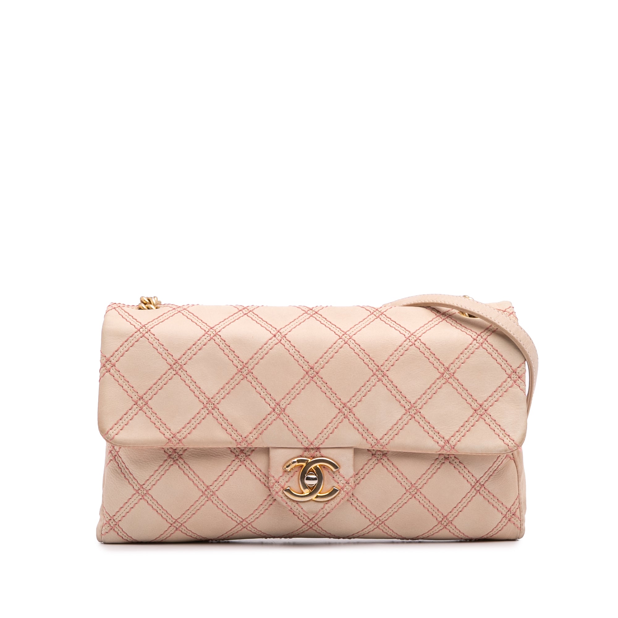 Chanel Jumbo Quilted Calfskin Triple Stitched Flap - image 1