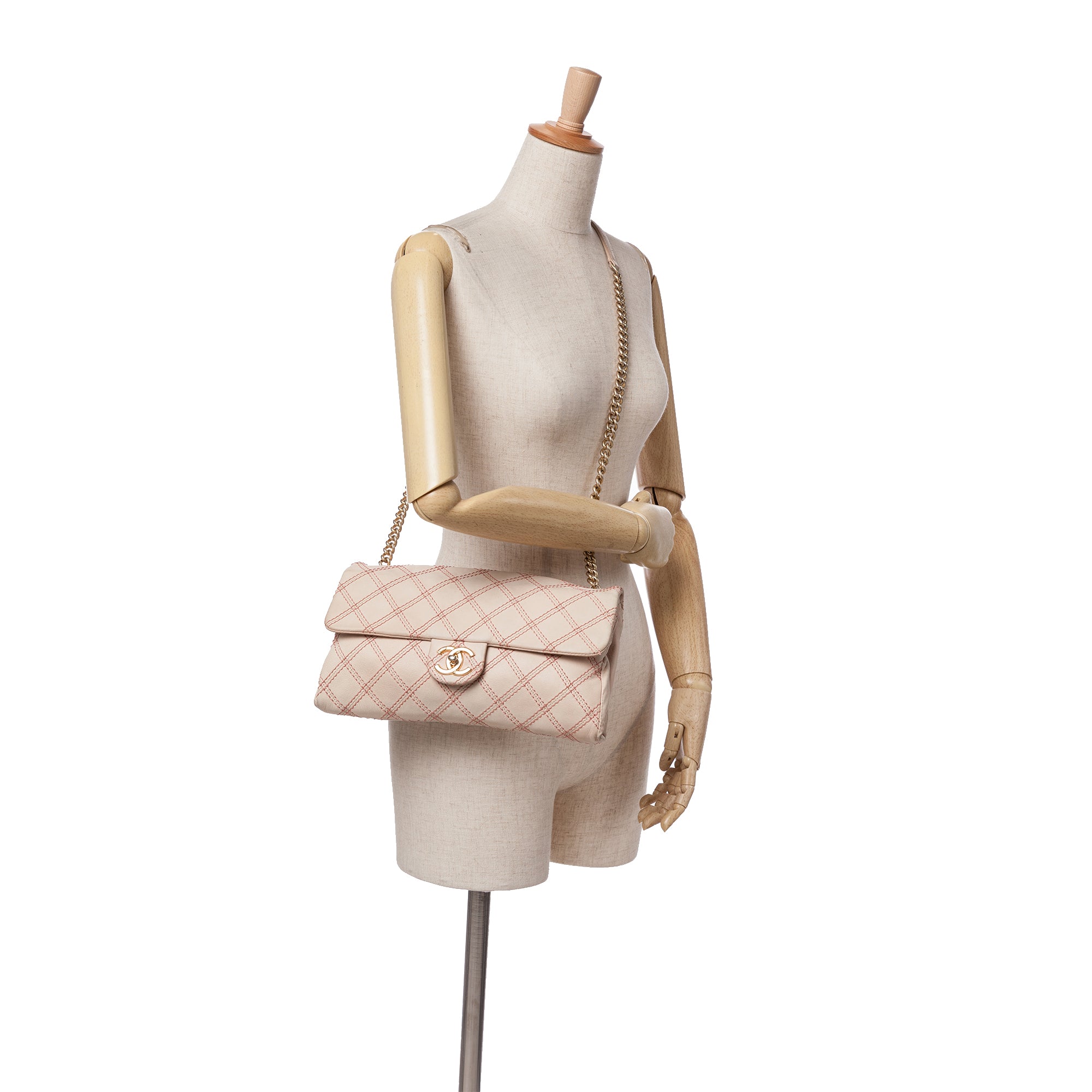 Chanel Jumbo Quilted Calfskin Triple Stitched Flap - image 11