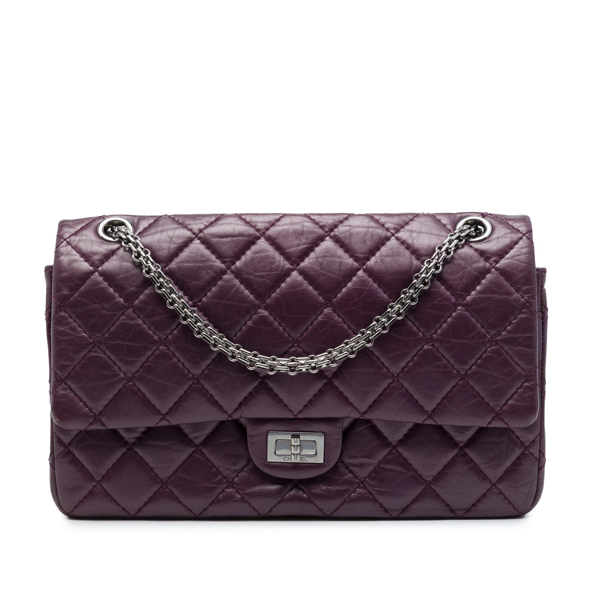 Chanel Quilted Metallic Aged Calfskin Reissue 2.55 Double Flap 226 - image 1