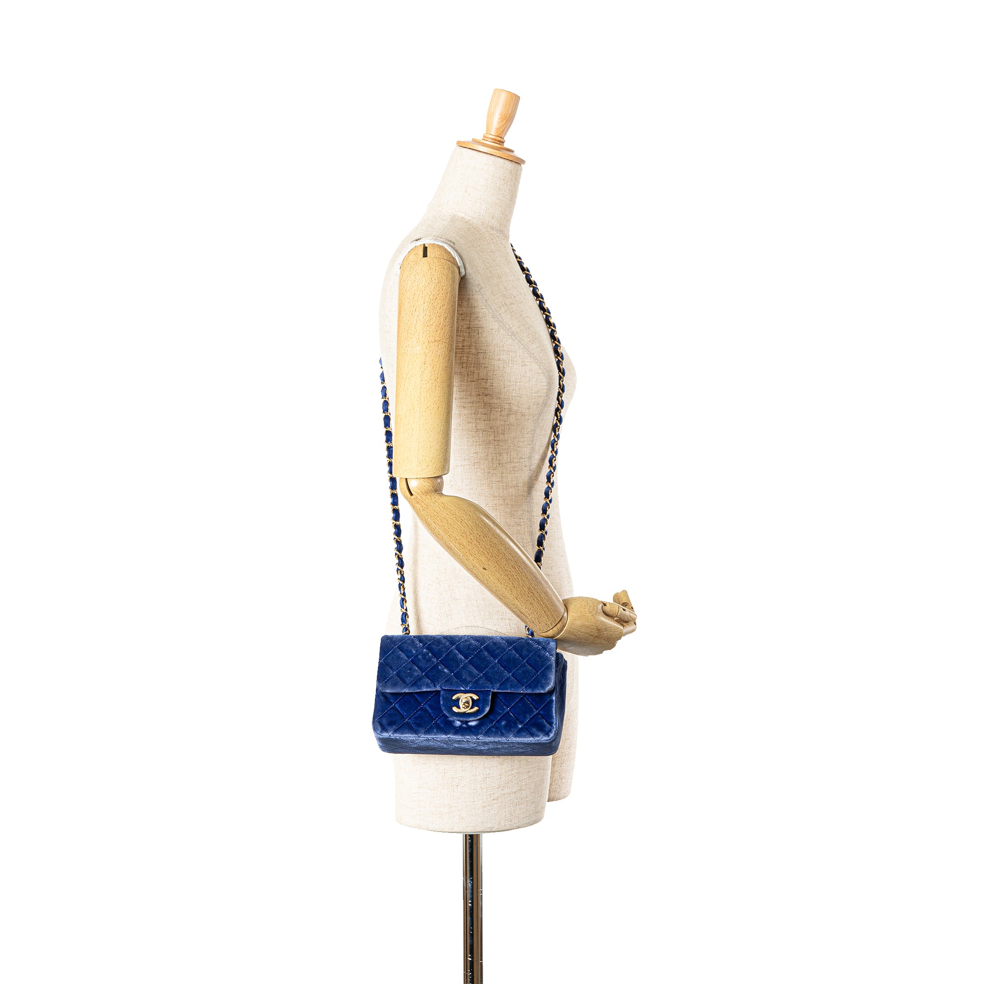 Chanel Mini Rectangular Classic Velvet Single Flap - image 7