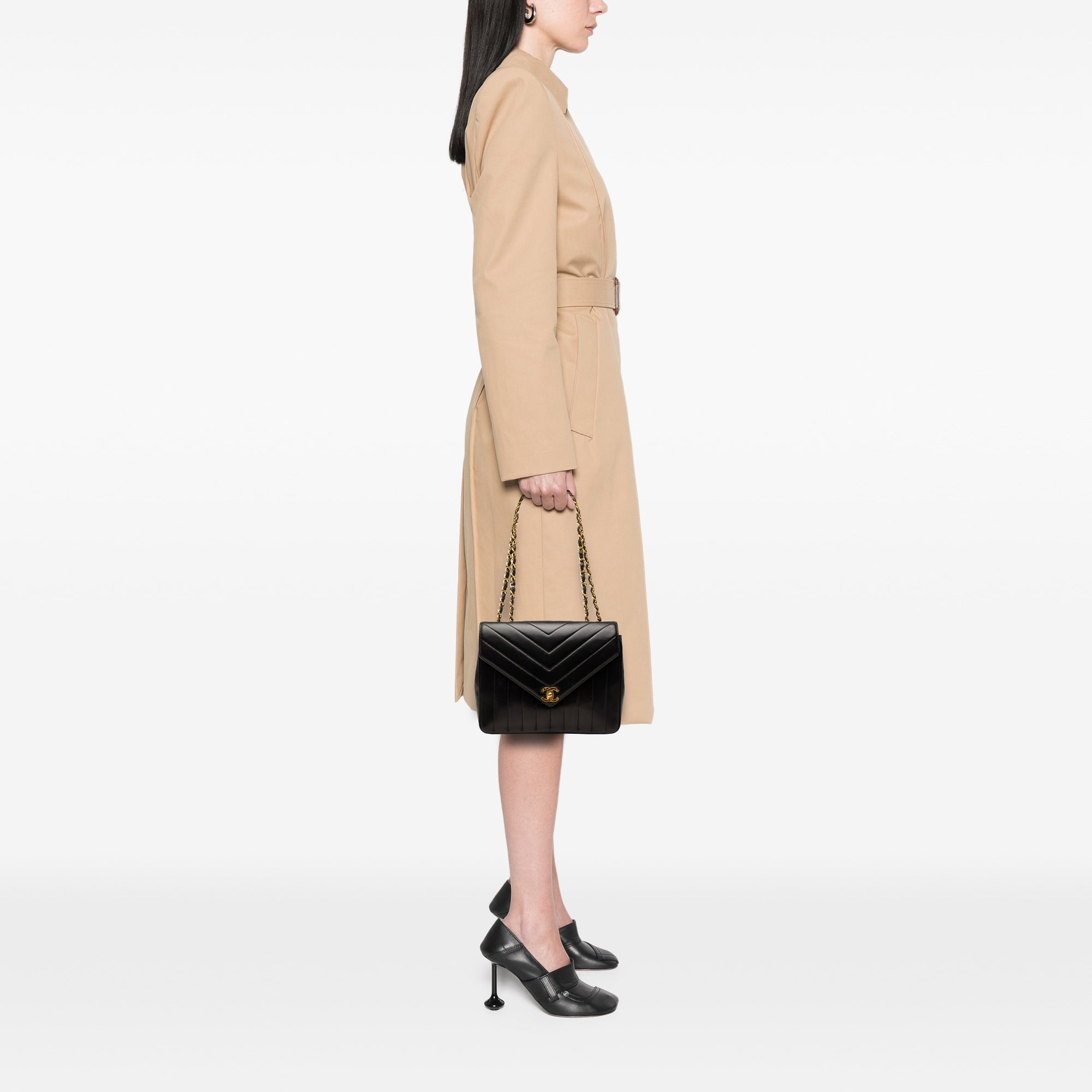 Chanel Small Chevron Lambskin Envelope Flap - image 7