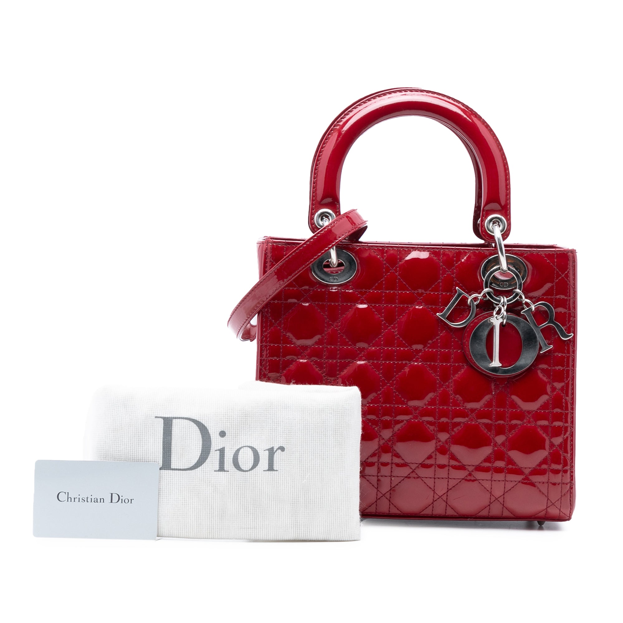 Dior Medium Patent Cannage Lady Dior - image 8