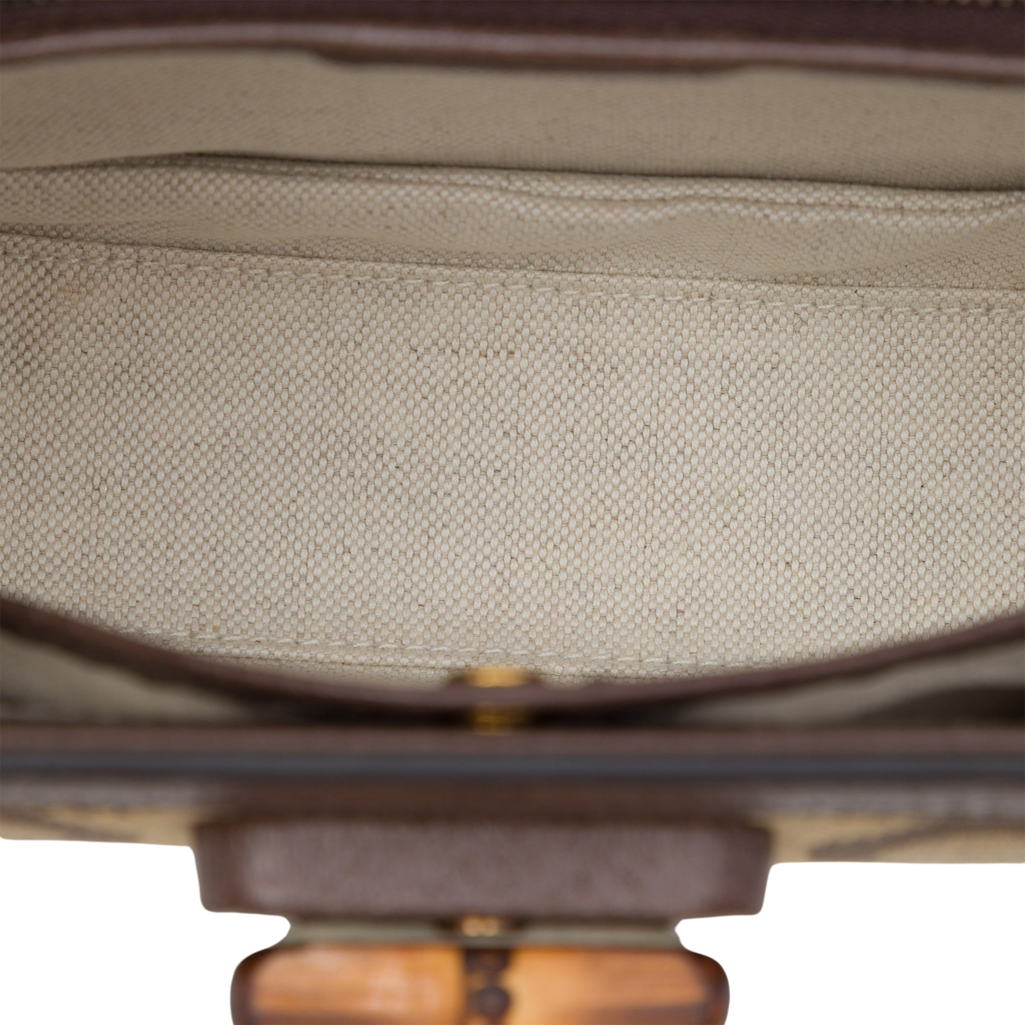 Gucci Small Jumbo GG Canvas Web Bamboo 1947 Top Handle Bag - image 4