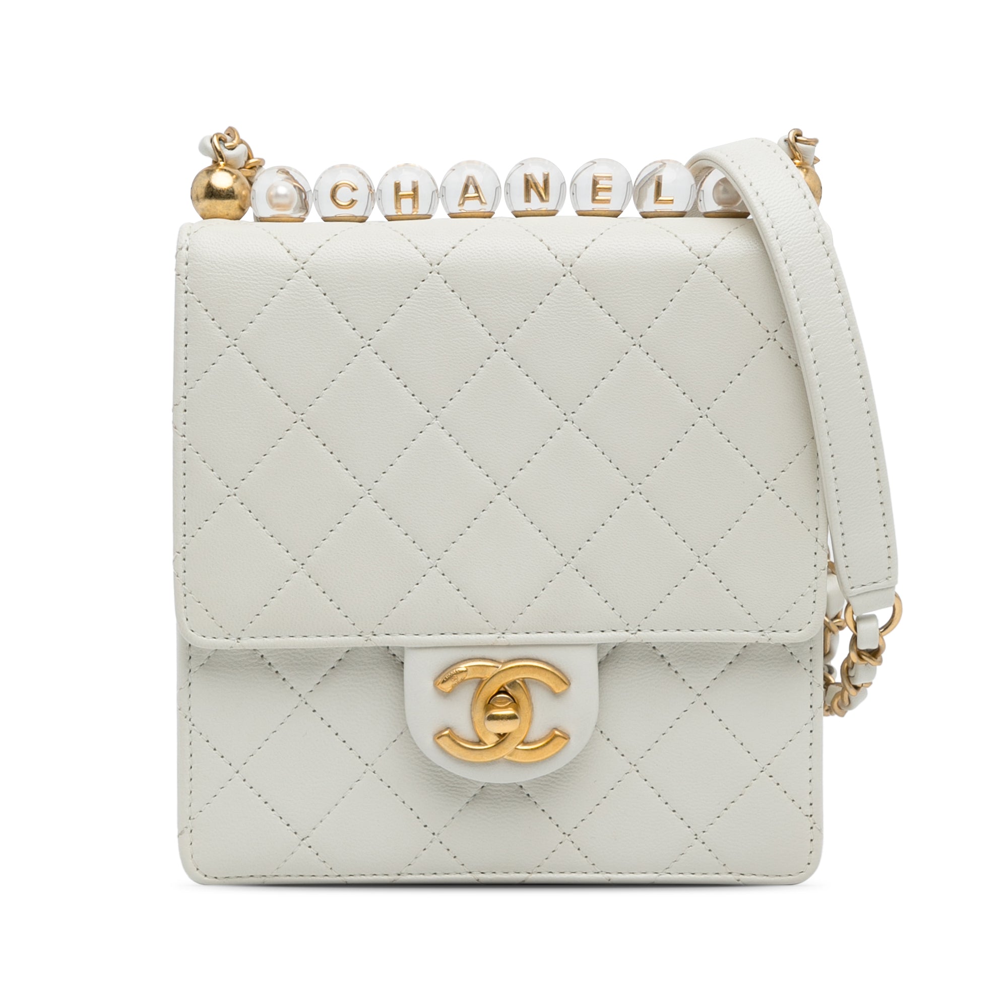 Chanel Small Lambskin Chic Pearls Flap - image 1