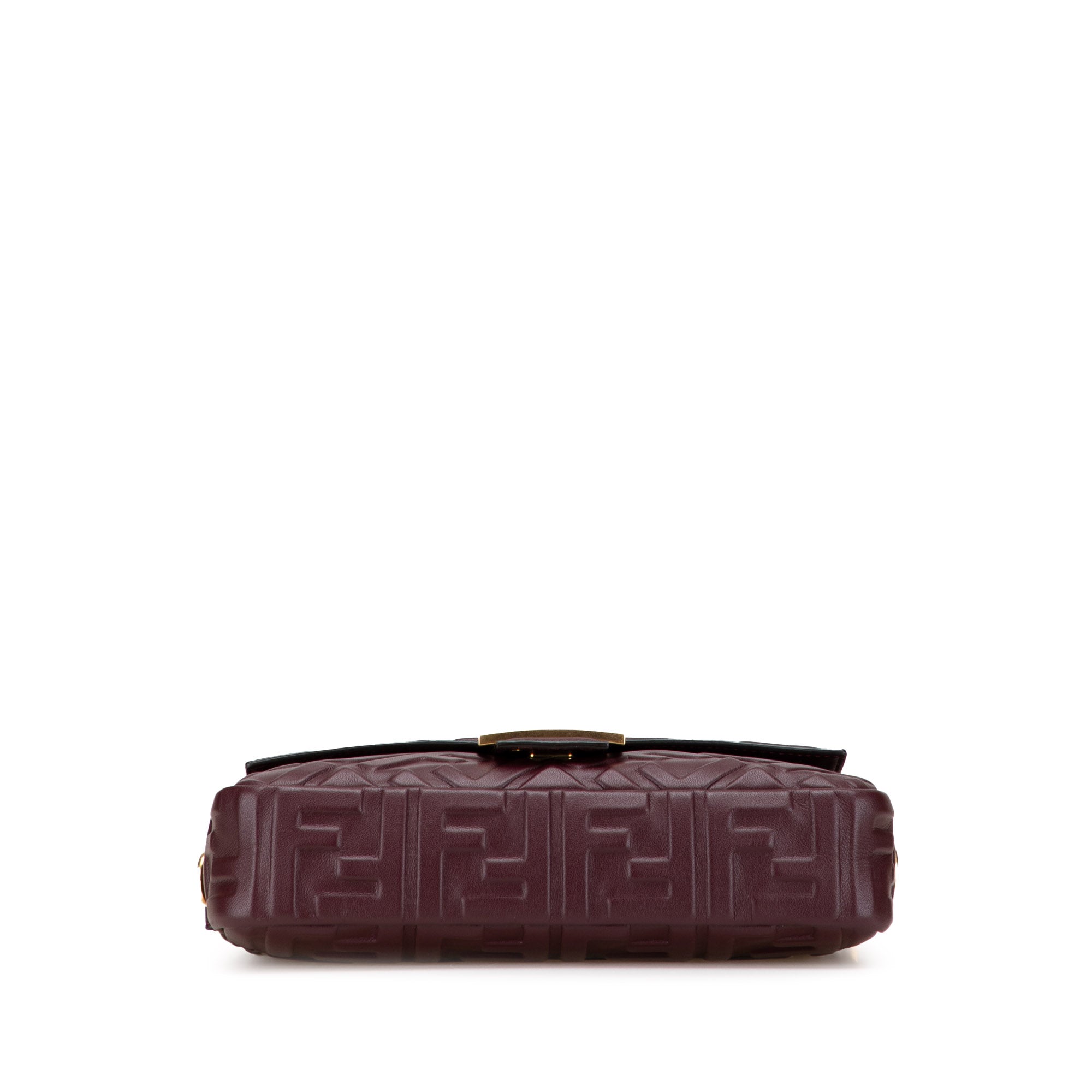 Fendi Zucca Embossed Leather Baguette Satchel - image 3