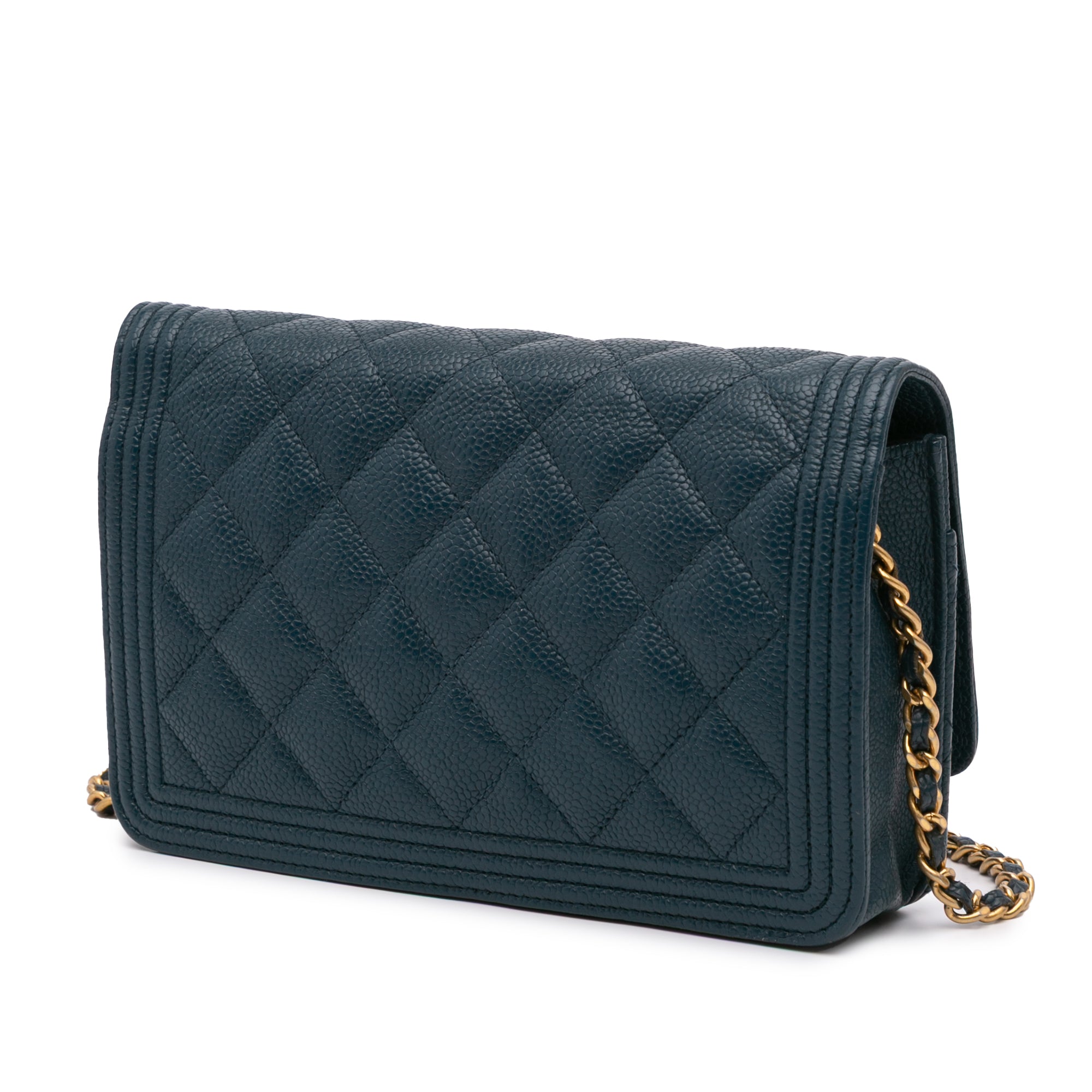 Chanel Quilted Lambskin Boy Wallet On Chain - image 2