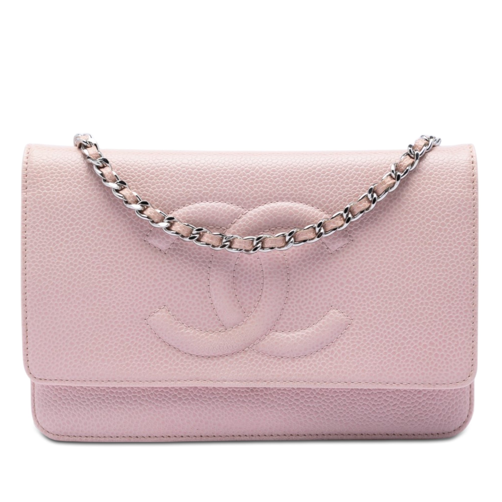 Chanel CC Caviar Wallet On Chain - image 1