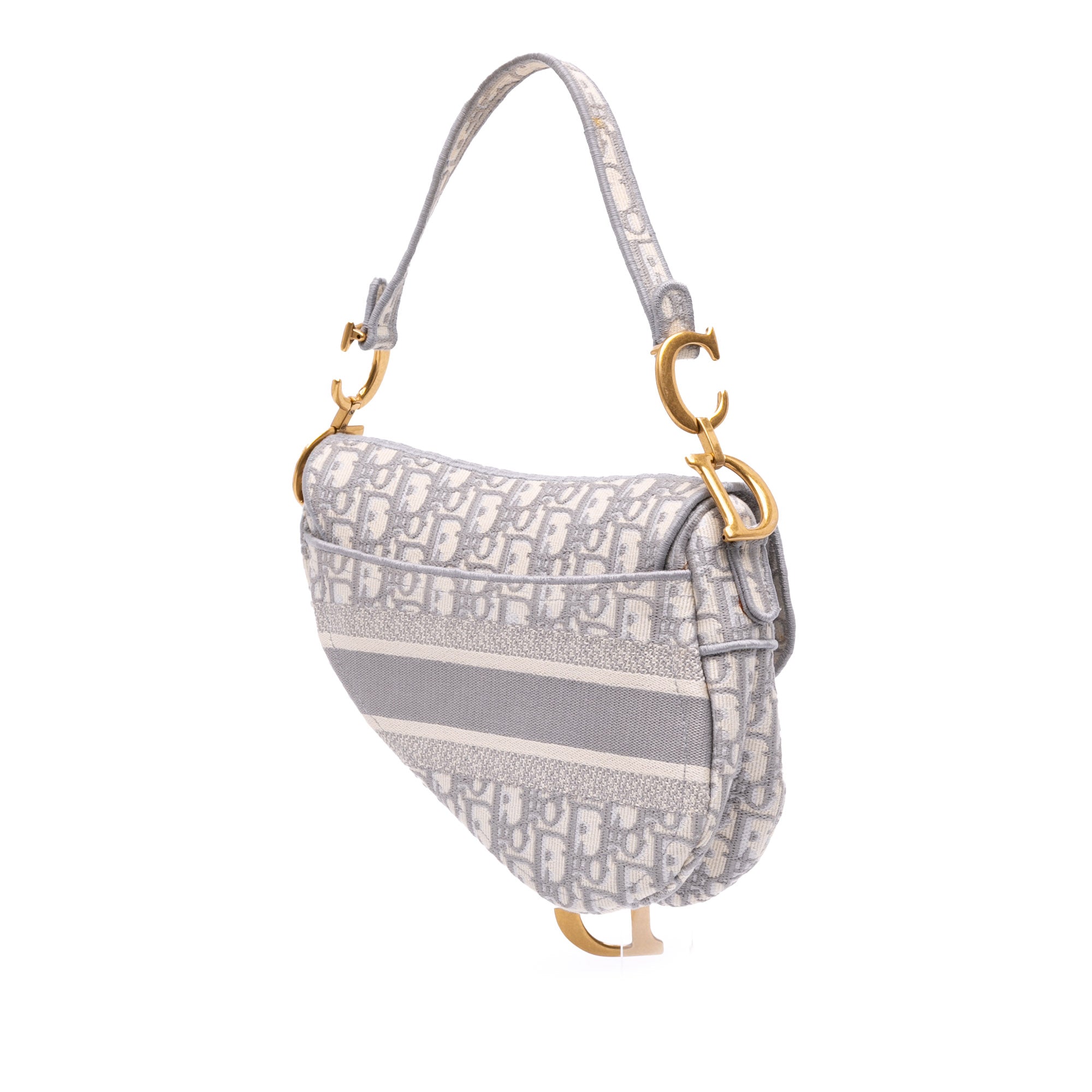 Dior Oblique Embroidered Canvas Saddle Bag - image 2