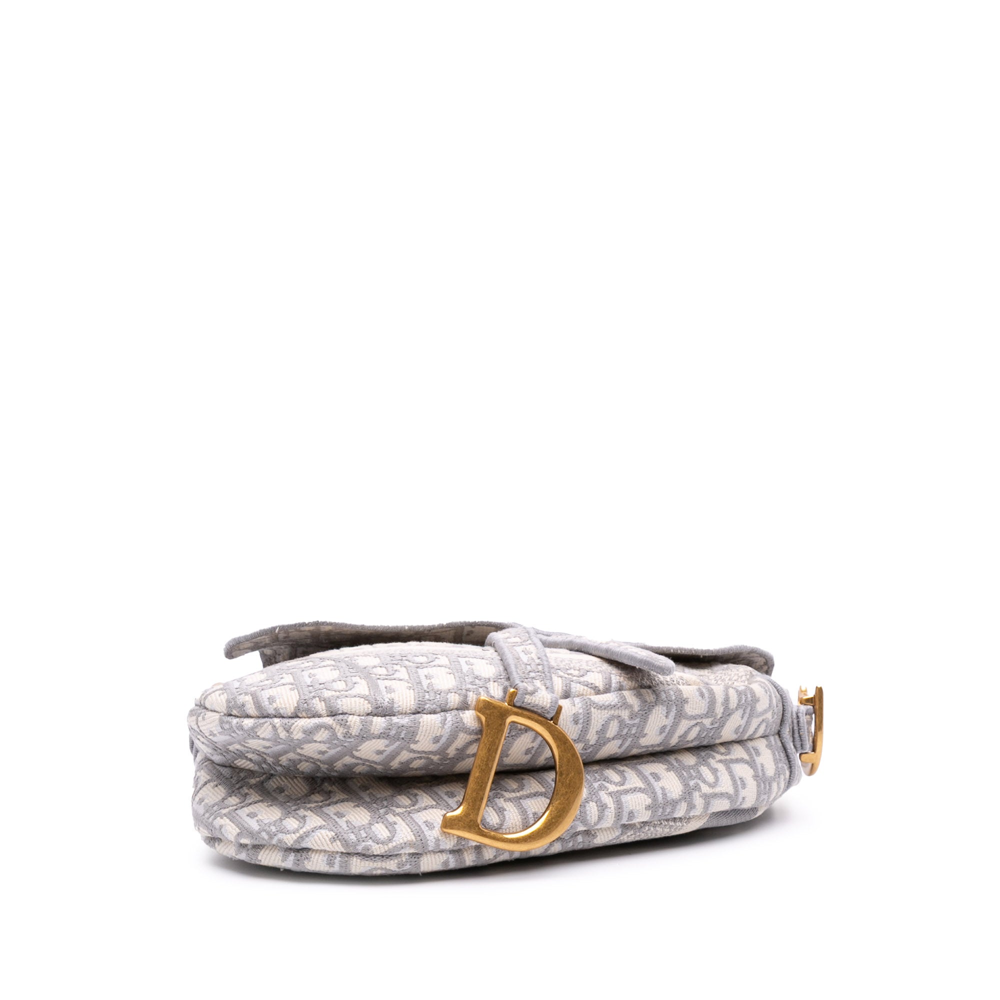 Dior Oblique Embroidered Canvas Saddle Bag - image 3