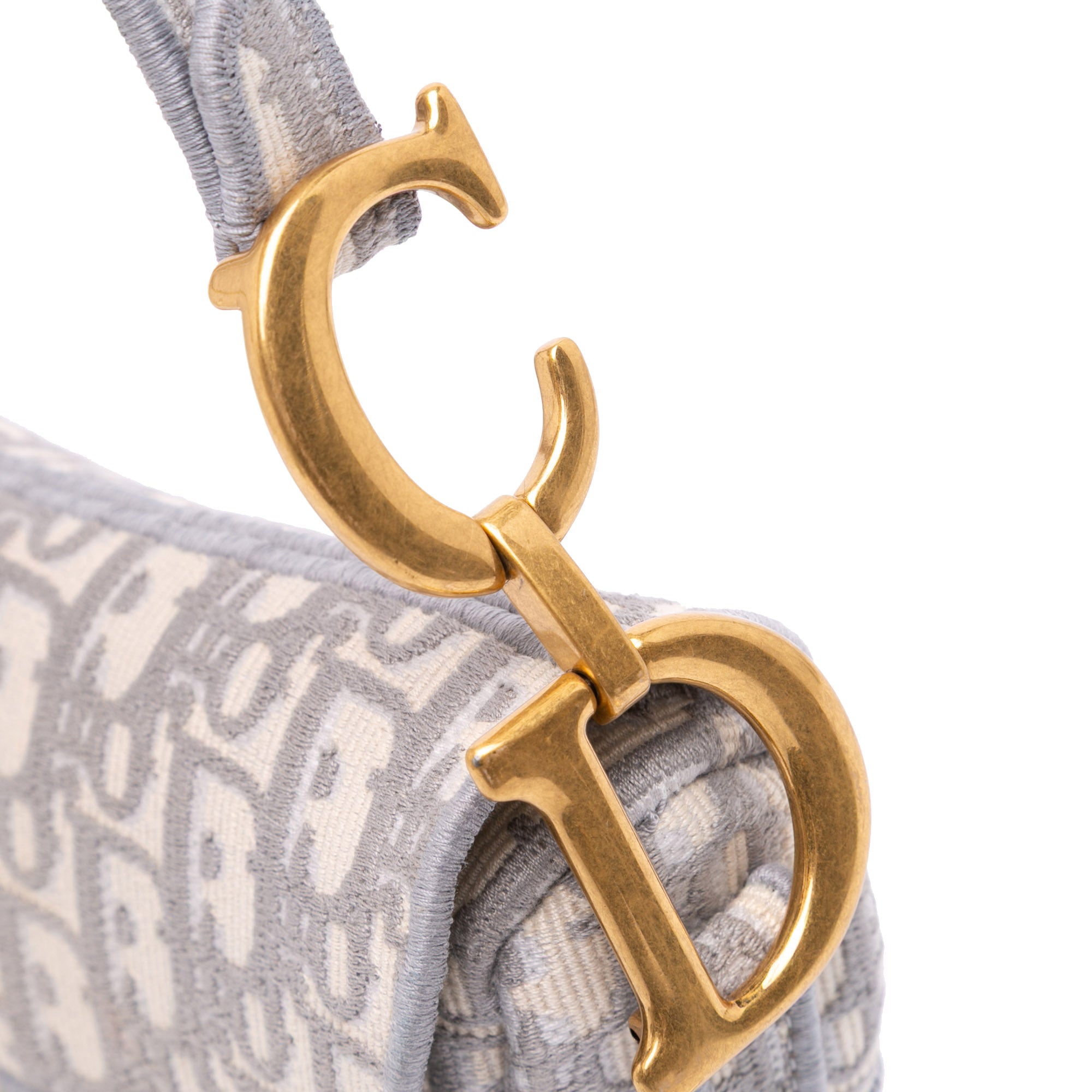Dior Oblique Embroidered Canvas Saddle Bag - image 7
