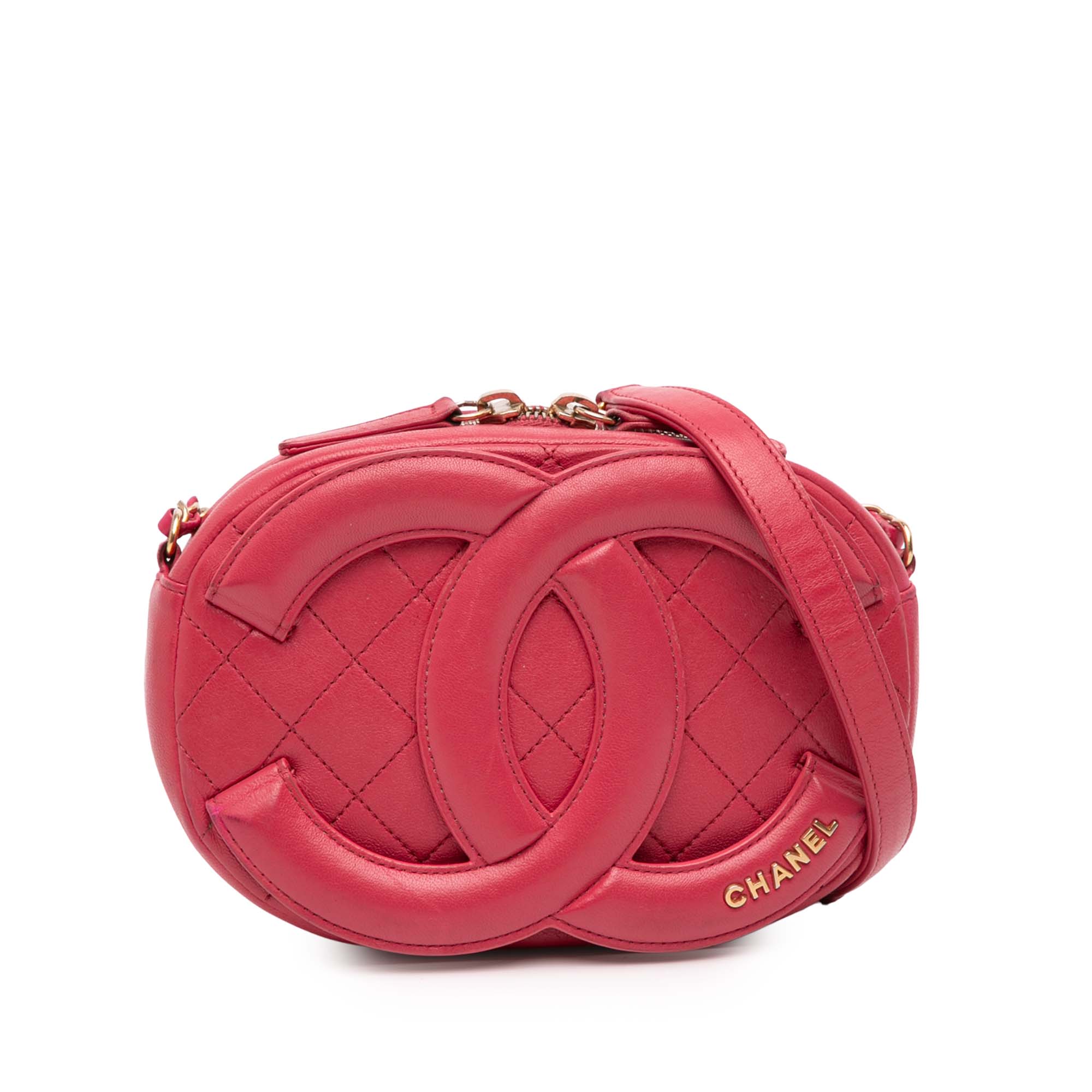 Chanel Lambskin Coco Midnight Camera Bag - image 1